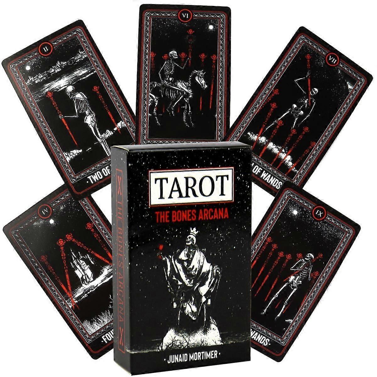Tarot Cards Deck - Bones Arcana - Easy Tarot Reading Cards