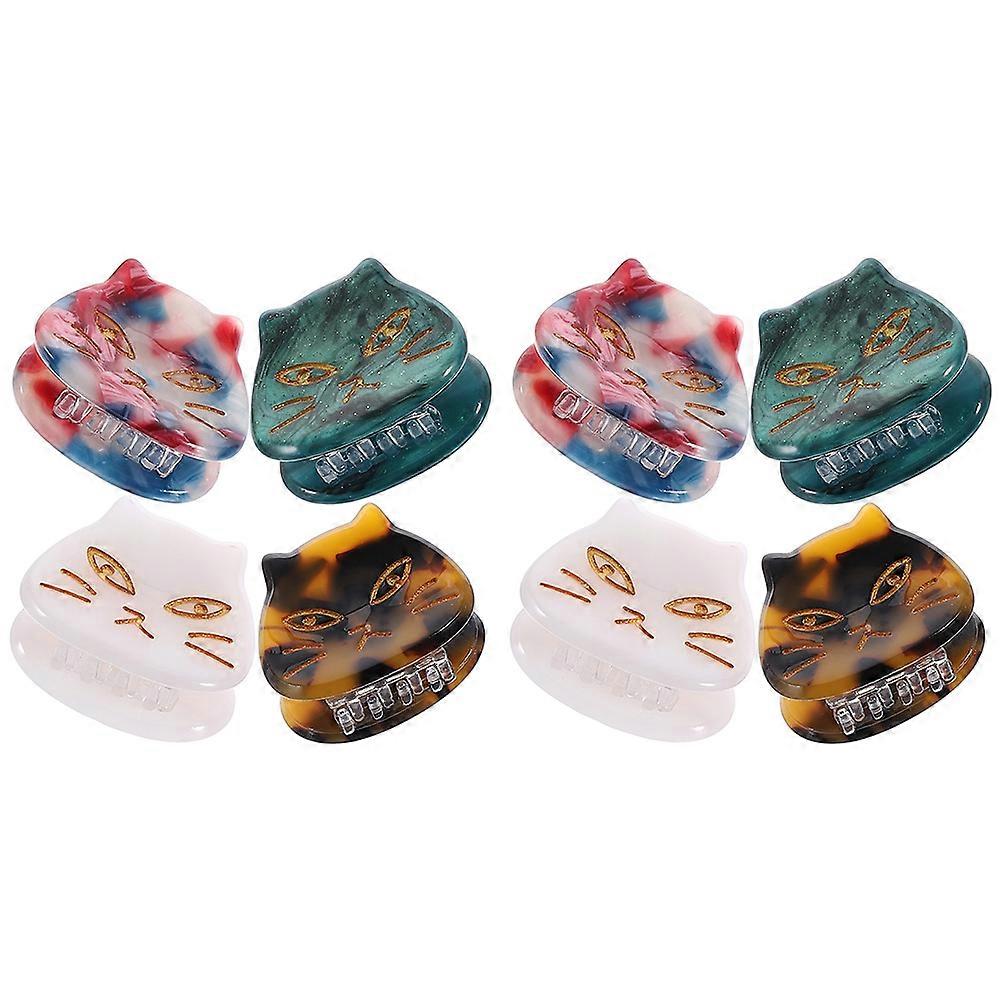 Cat Hair Jaw Clips Women Hair Clip Holds Hair Cute Design Christmas present 8Pcs