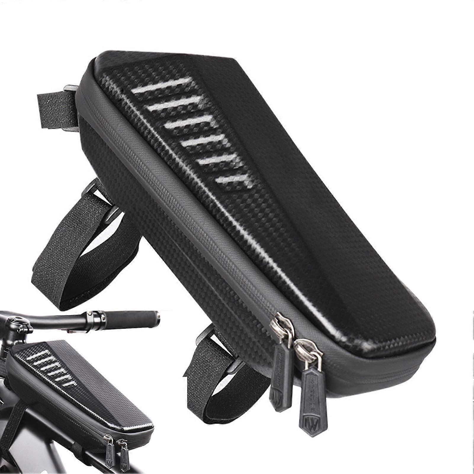 Top Tube Cycling Bag - Multi-Purpose Triangle Frame Bag, Hard Shell Phone Holder for Daily Commuting, Pressure Resistant Design