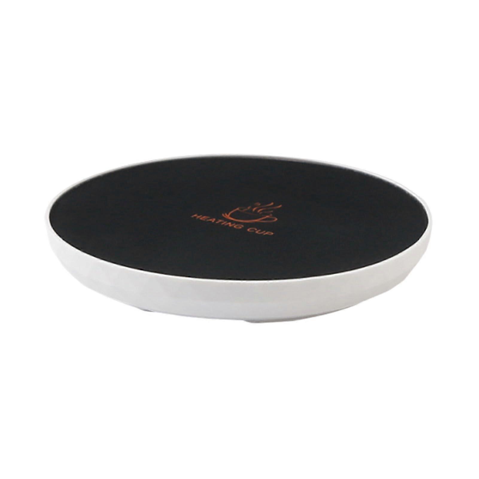 16W Coffee Cup Warmer Plate for Teapots and Mugs, 131℉ Temperature Control, White Drink Warmer for Home and Office