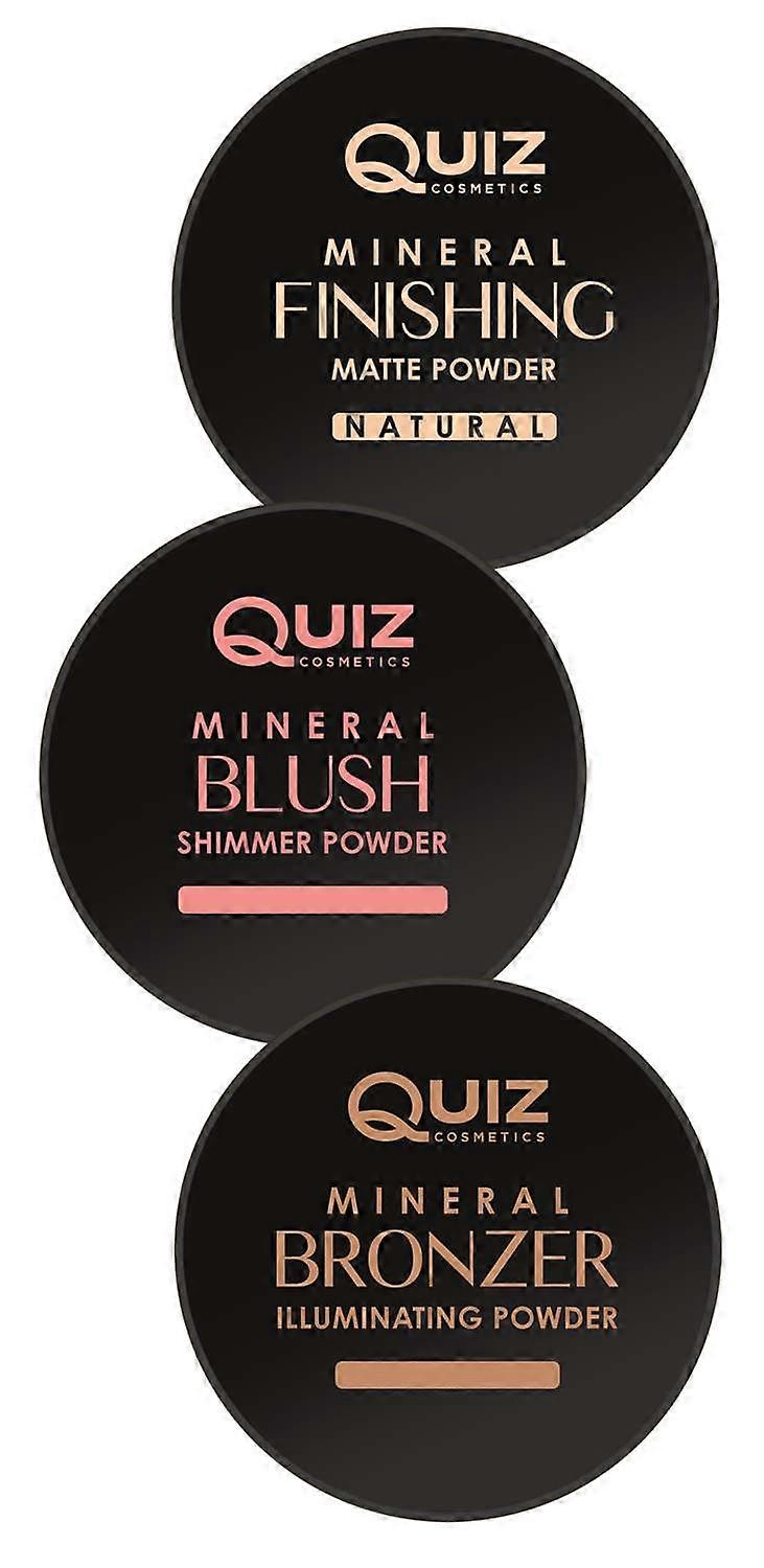 مجموعة مسحوق معدني ، مسحوق سائب ، كويزز كوزمتكس بيج