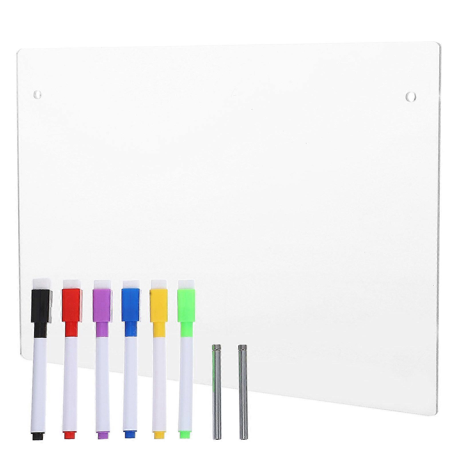 1 ensemble de panneau acrylique pour tableau à faire liste plans plan d’écriture tableau clair panneau effaçable mémo tableau