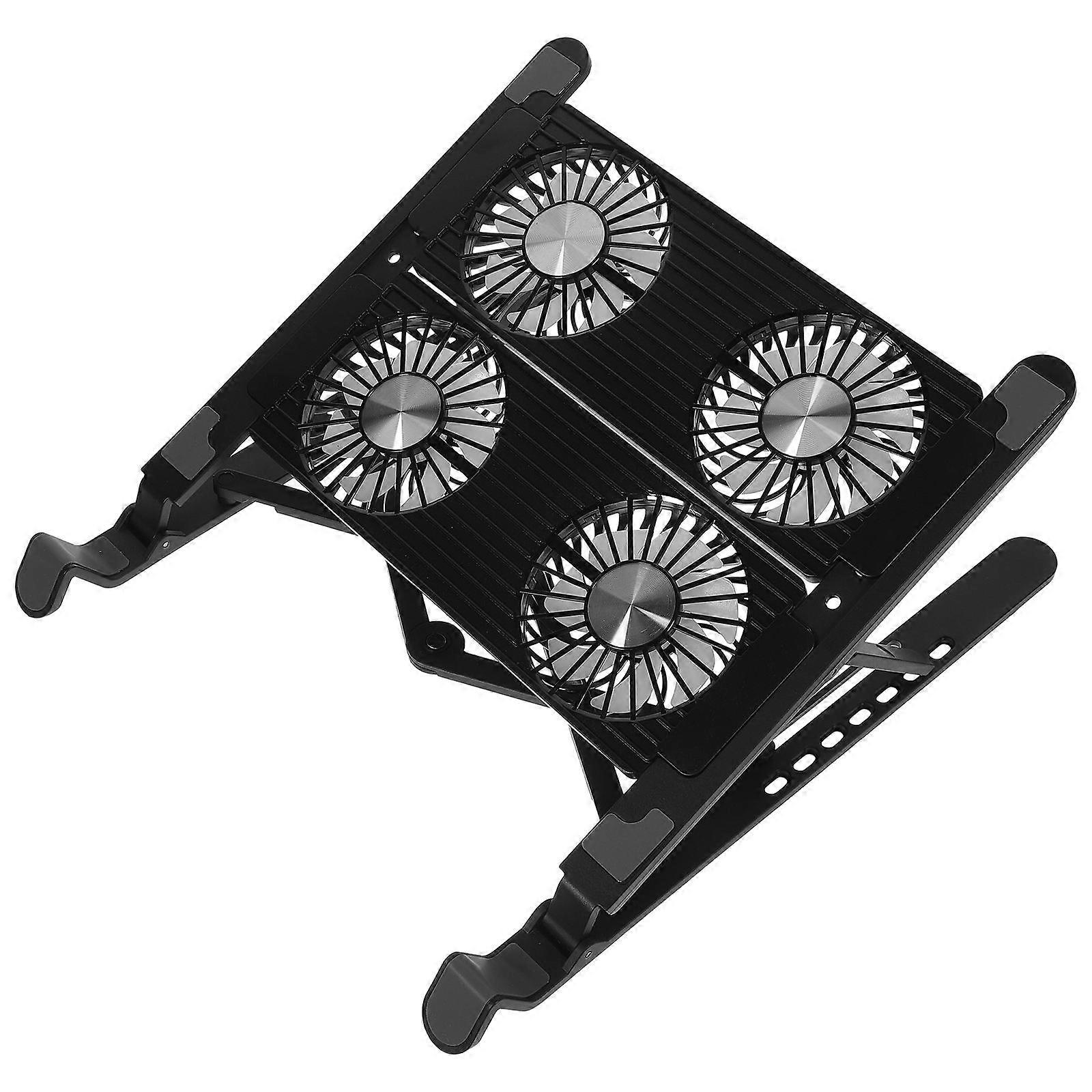 Adjustable Laptop Cooling Stand with Fans   Ergonomic Notebook Fan Pad for Comfortable Long Work Sessions