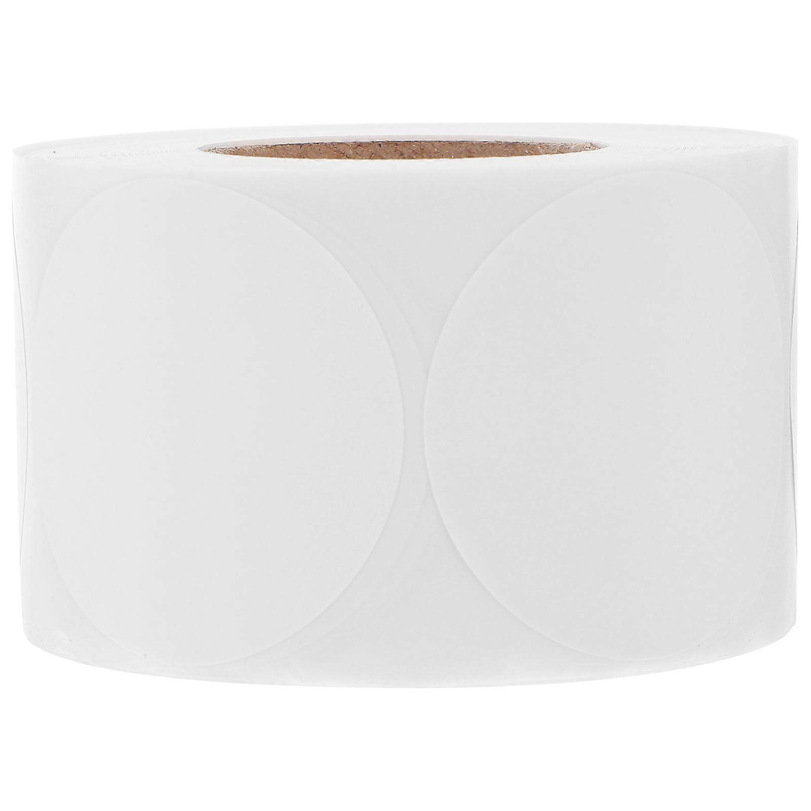 500pcs Code Dot Stickers: White Color Coding Label Round Blank Stickers Removable Writable Circle Adhesive Labels For Marking Organizing Packaging