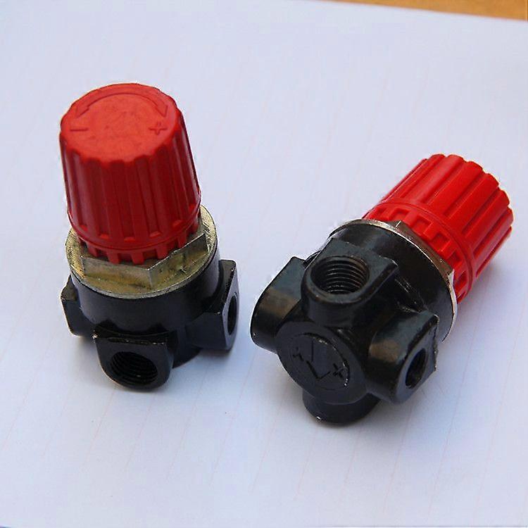 Air Compressor Pressure Regulator: Valve Replacement Part - 1/8" And 1/4" Thread Holes - 4 Holes Air Regulator - Fits In Industrial Applications