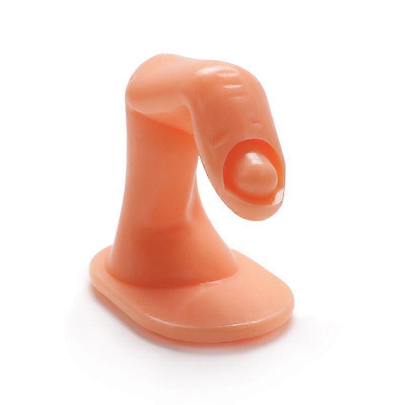 Manicure practice fake finger simulation fake finger model with adhesive fixation 1 piece with nail 1 piece without nail