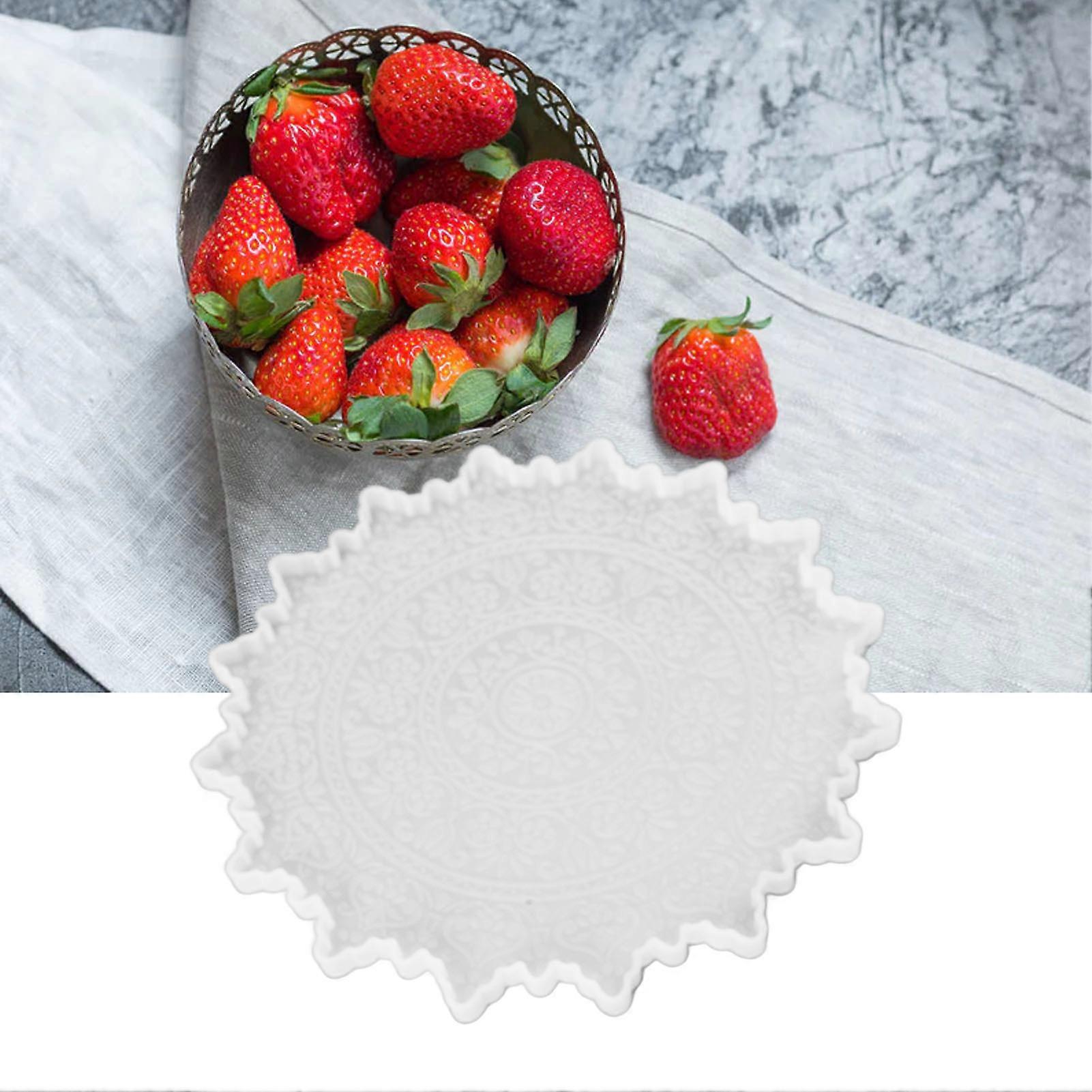 Fruit Tray Silicone Mold MD3465 Reusable Mandala Pattern DIY