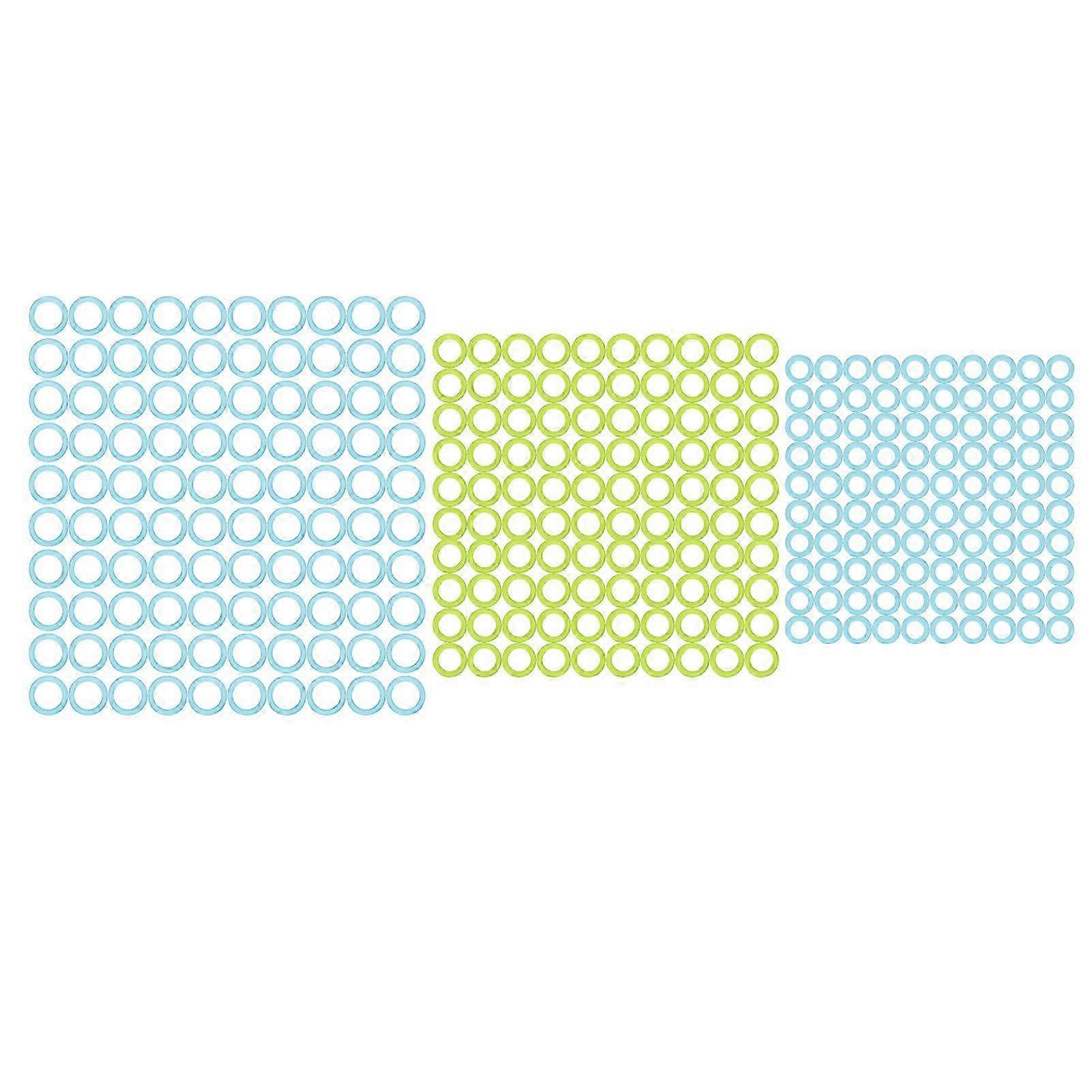 300Pcs Knitting Stitch Markers Color O Shape Knit Counting Ring Locking Accessories