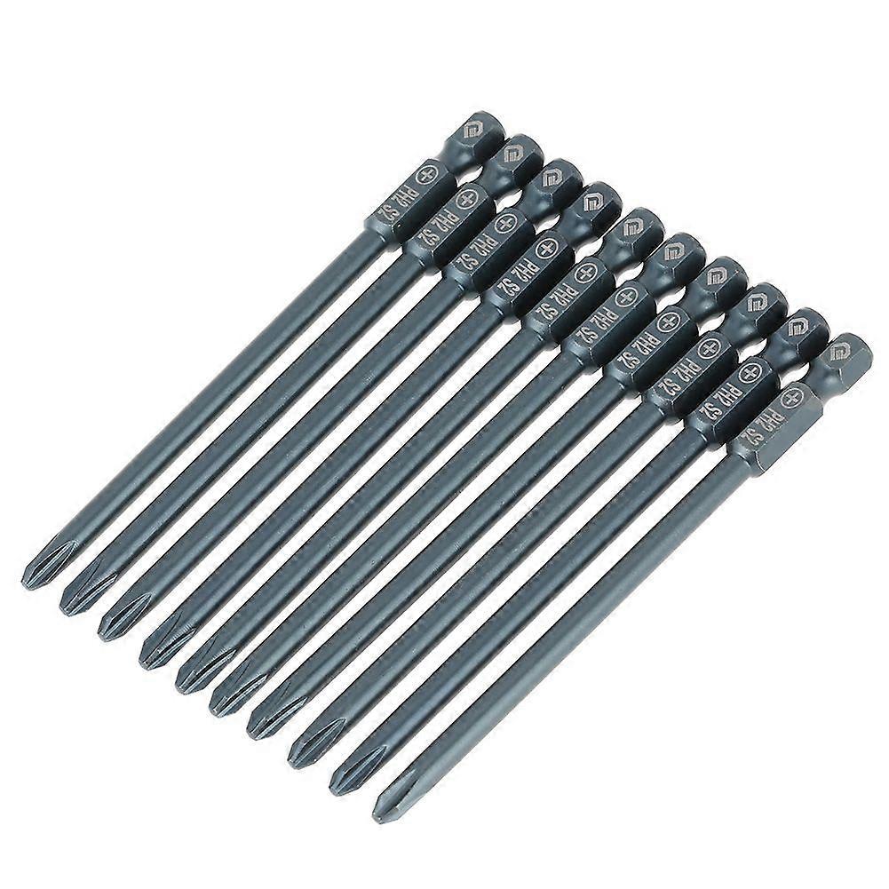 10Pcs S2 Steel Cross Head PH1 Screwdriver Bits Set