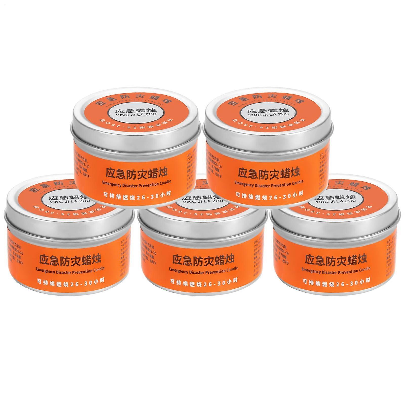 Unscented Candles, Set of 5, LongLasting – 20–30 Hours Burn Time