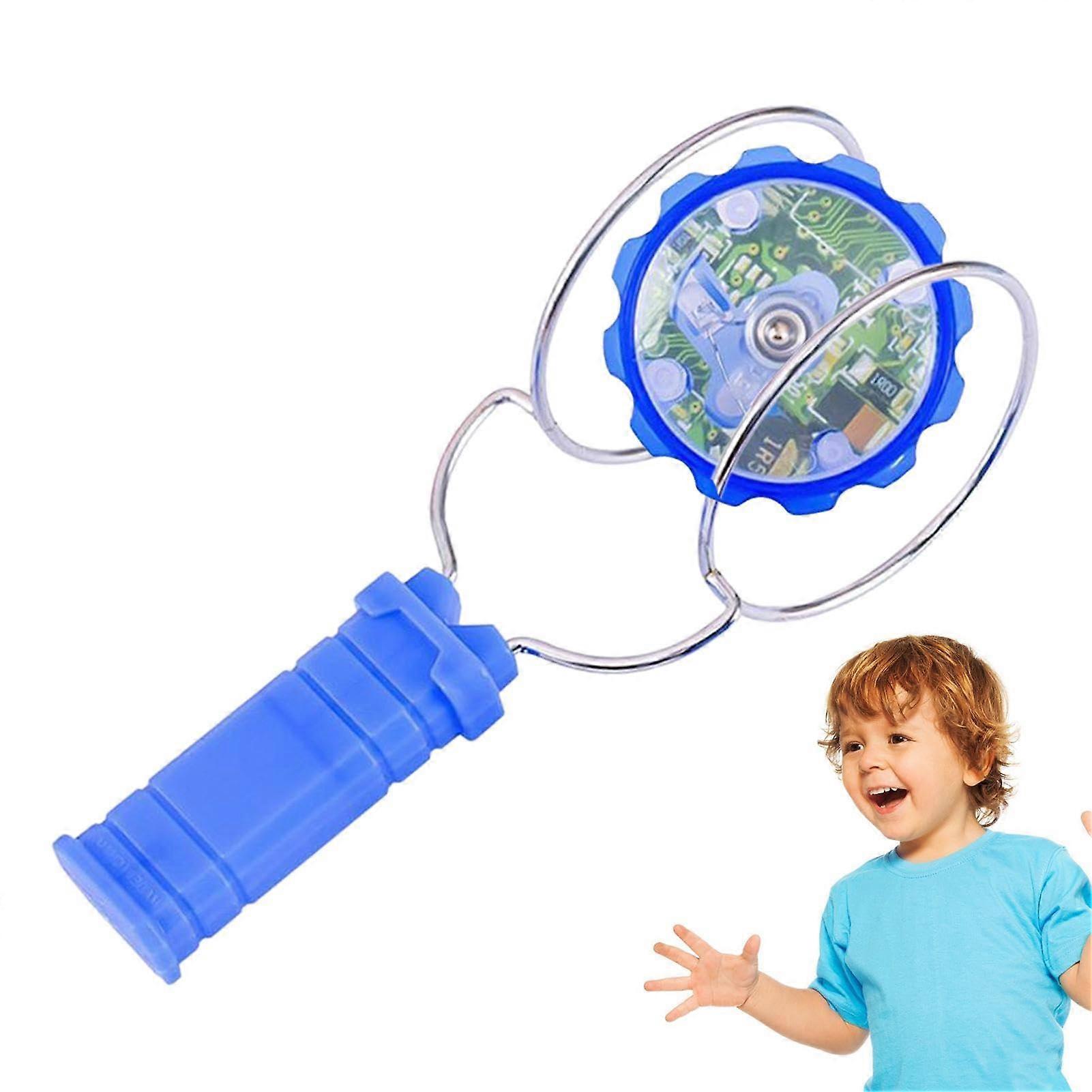 Illuminated Gyroscope – Magnetic Toy for  Magical Gifts from Twirler with Gyroscope Rail, Blinking Light, Magnetic Yoyo Gift for