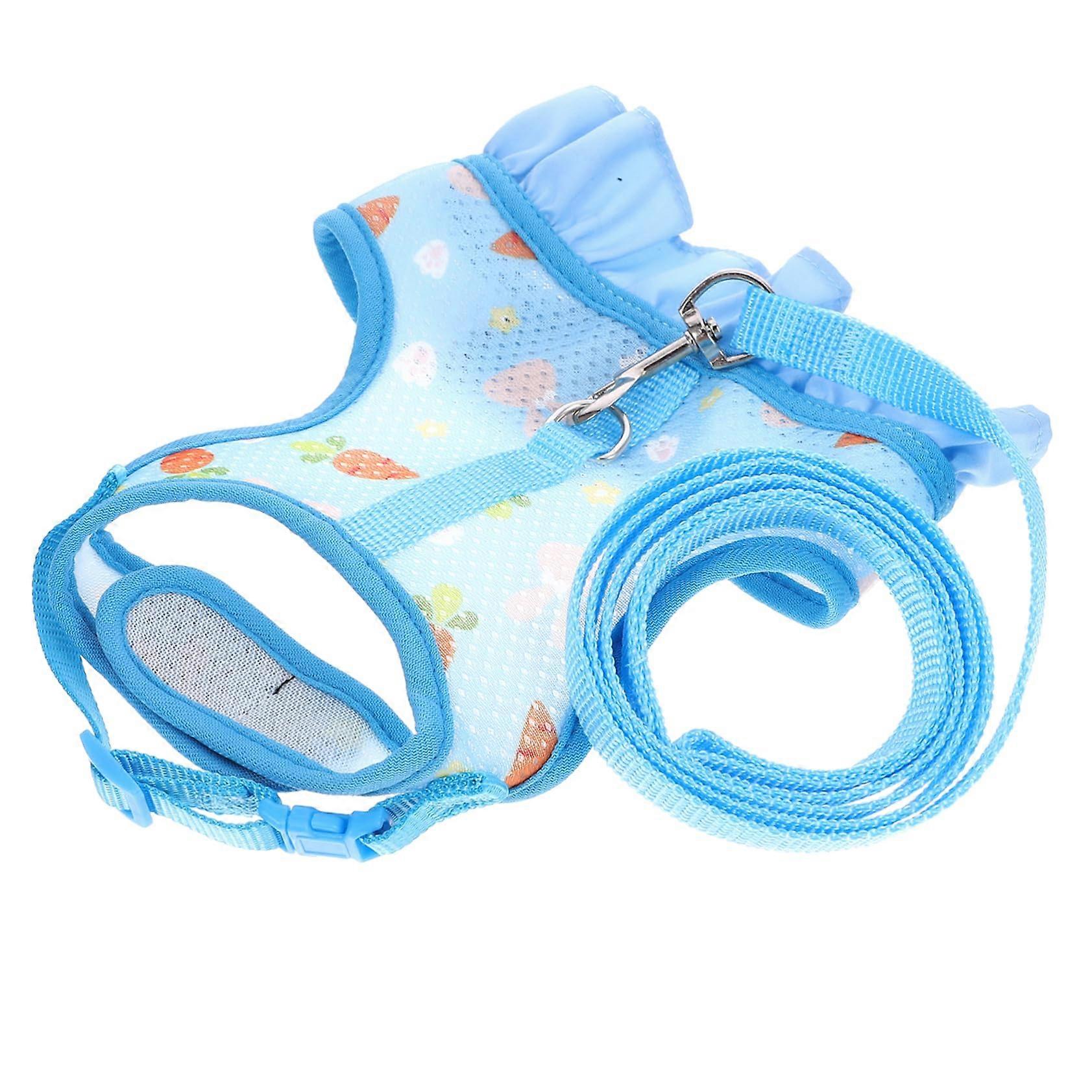 Comfortable vest with leash for small animals.
