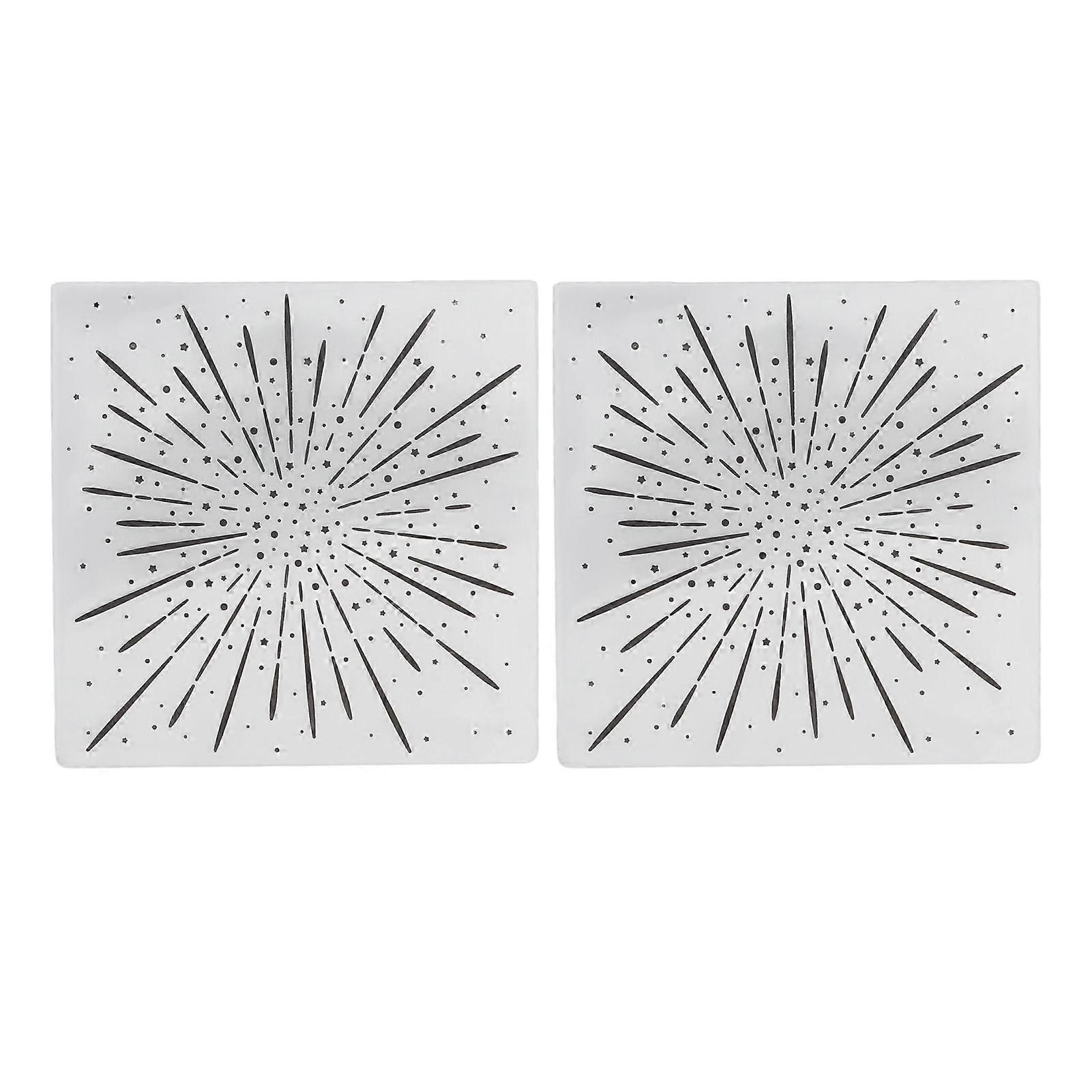 2025 Latest Model  2pcs Embossing Folders Plastic Material Transparent