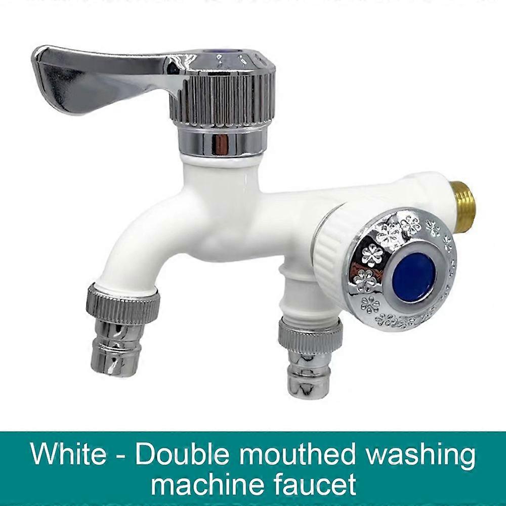 Washing Machine Faucet With One Inlet And Two Outlets, Plastic Mop Pool, Balcony, Bathroom, Multifunctional Dual Mouth Quick Ope