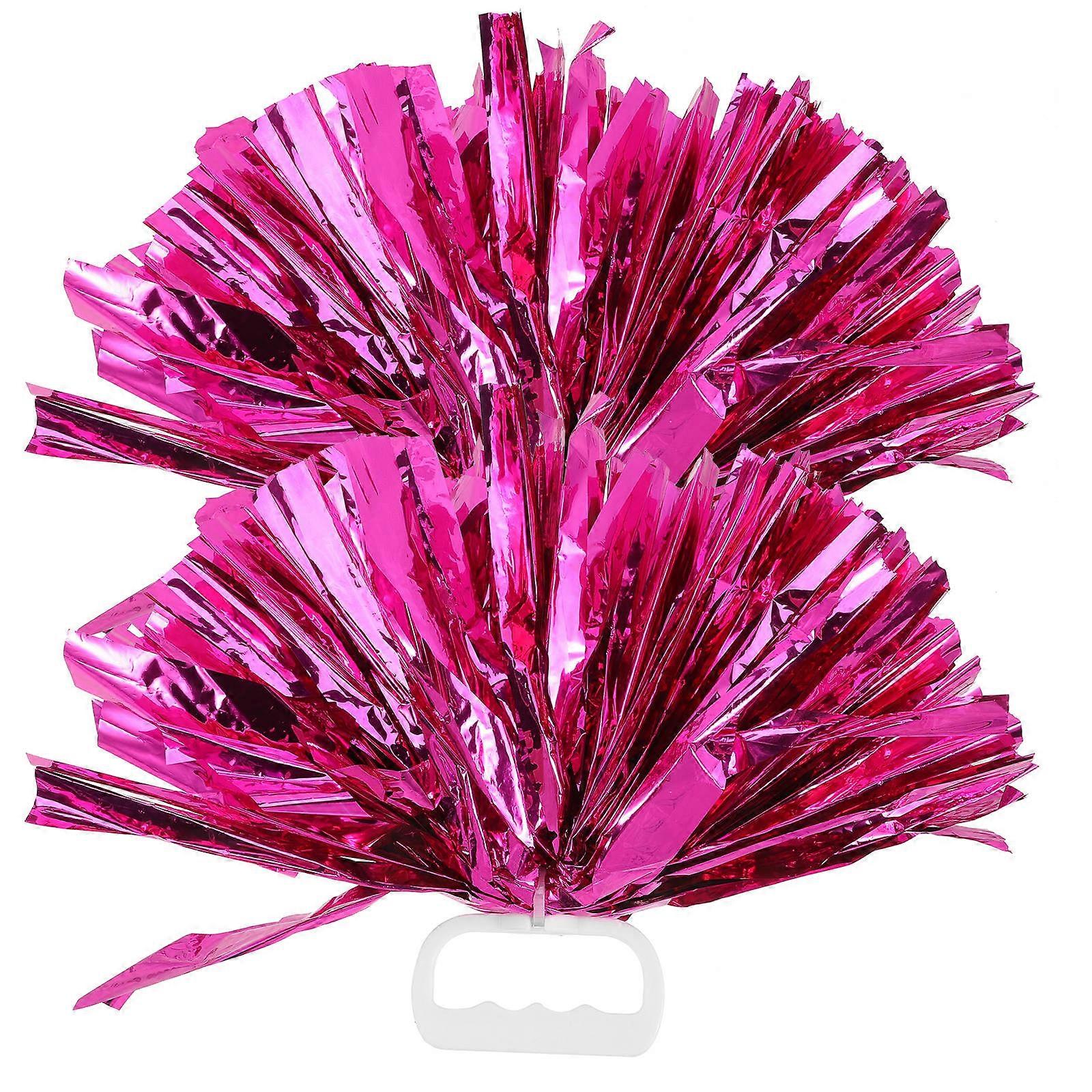 Pompoms Cheerleader Cheerleading Poms Set Handheld Dance Props Cheerleader Pompoms Dance Performance 30x30cm 2Pcs