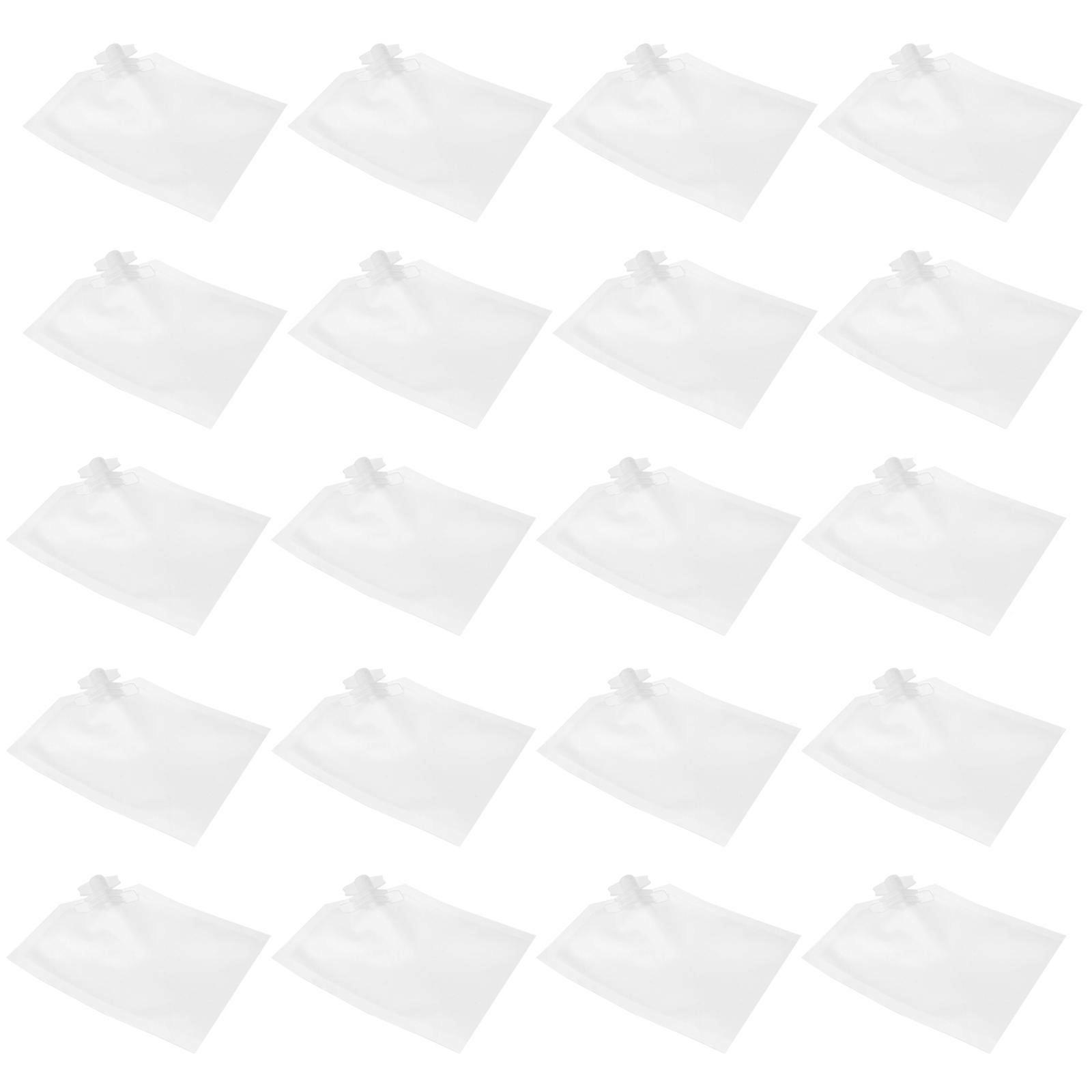 Disposable Toiletry Bags for Storage Made of Plastic White Color 10ML Sample Size