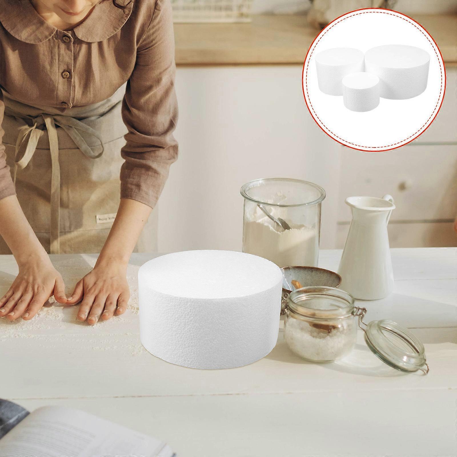 3pcs Cake Dummies for Decorating Practice – Ideal for Fondant Cakes and Display Creations