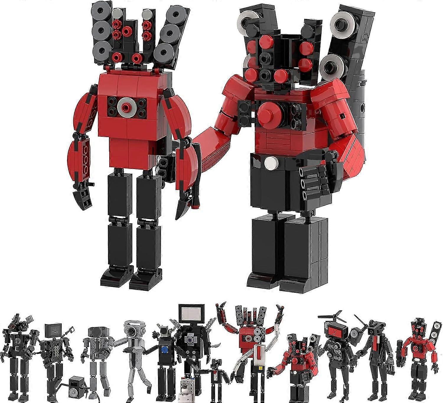 470 db Skibdi WC játék Akció figura Építőelemek KészletWC játékok hangszóró ember kamera ember TV ember játék modell játékok