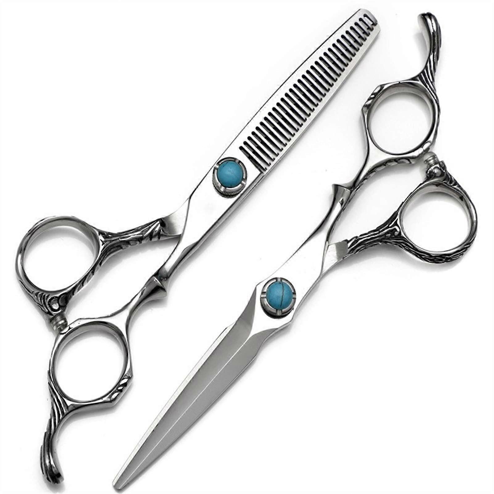 Professional Hairdressing Scissors Set 6.0 Inch with Thinning Shears for Precision Cutting