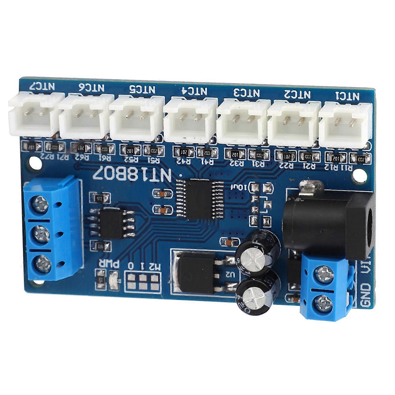 Module NT18B07 7‑Channel Board RS485 for Temperature Snesor Paperless Recorder PLC 6‑24V