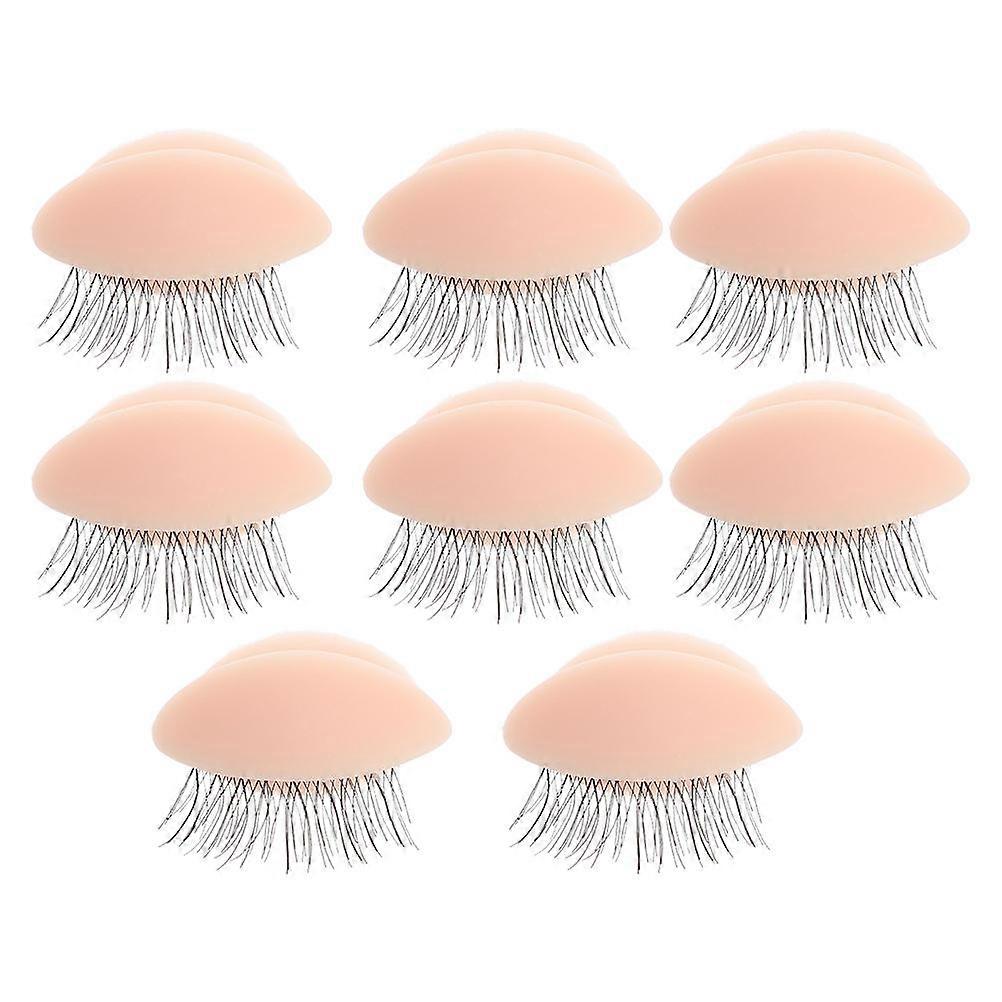 4 Pairs Eyelash Practice Mold for Training – Durable, Flexible Mold for Beginners & Professionals, Reusable Design for Salon & Personal Use