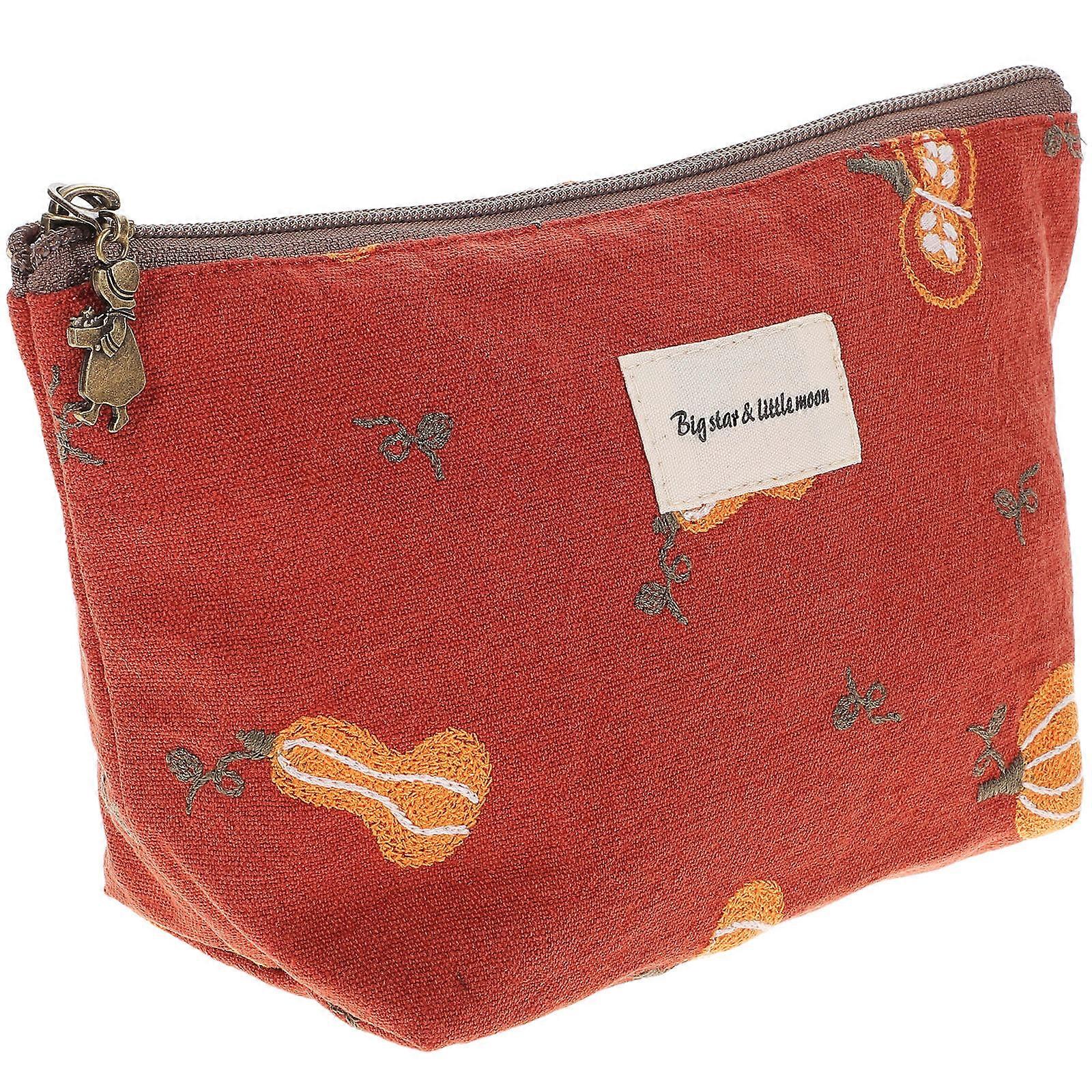 Portable Mini Storage Bag Small Change Purse Pumpkin Shape Key Storage Pouch 22X15CM 1Set