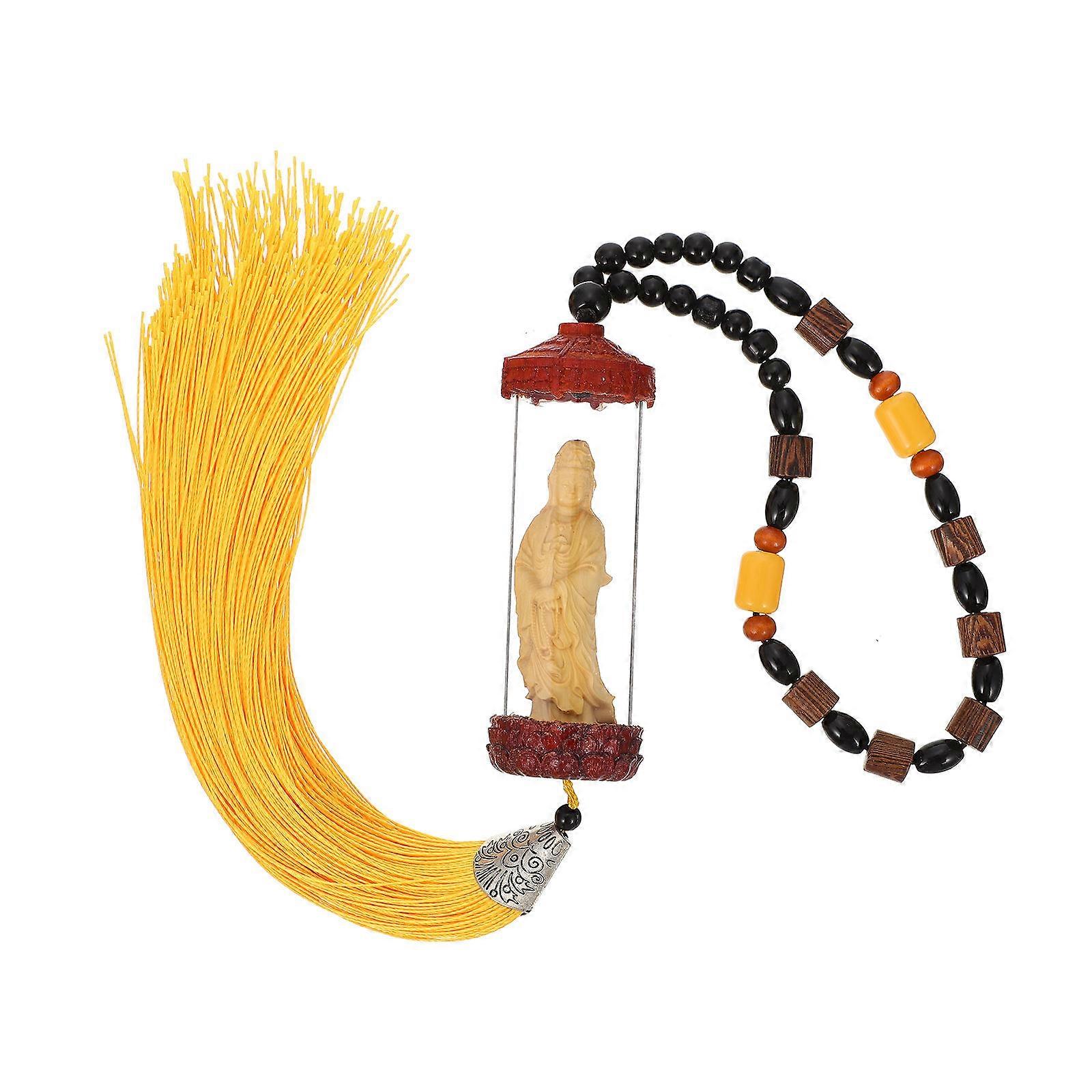 Car Pendants Auto Back Mirror Pendant Car Rearview Mirror Avalokitesvara Believers 1Pcs