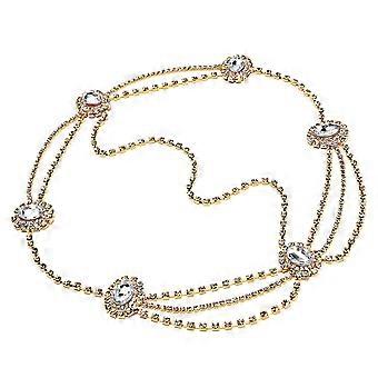 Fashion Women Head Chain Vintage Headpiece Headband Wedding Girl Hair AccessoriesGoldYMMR)