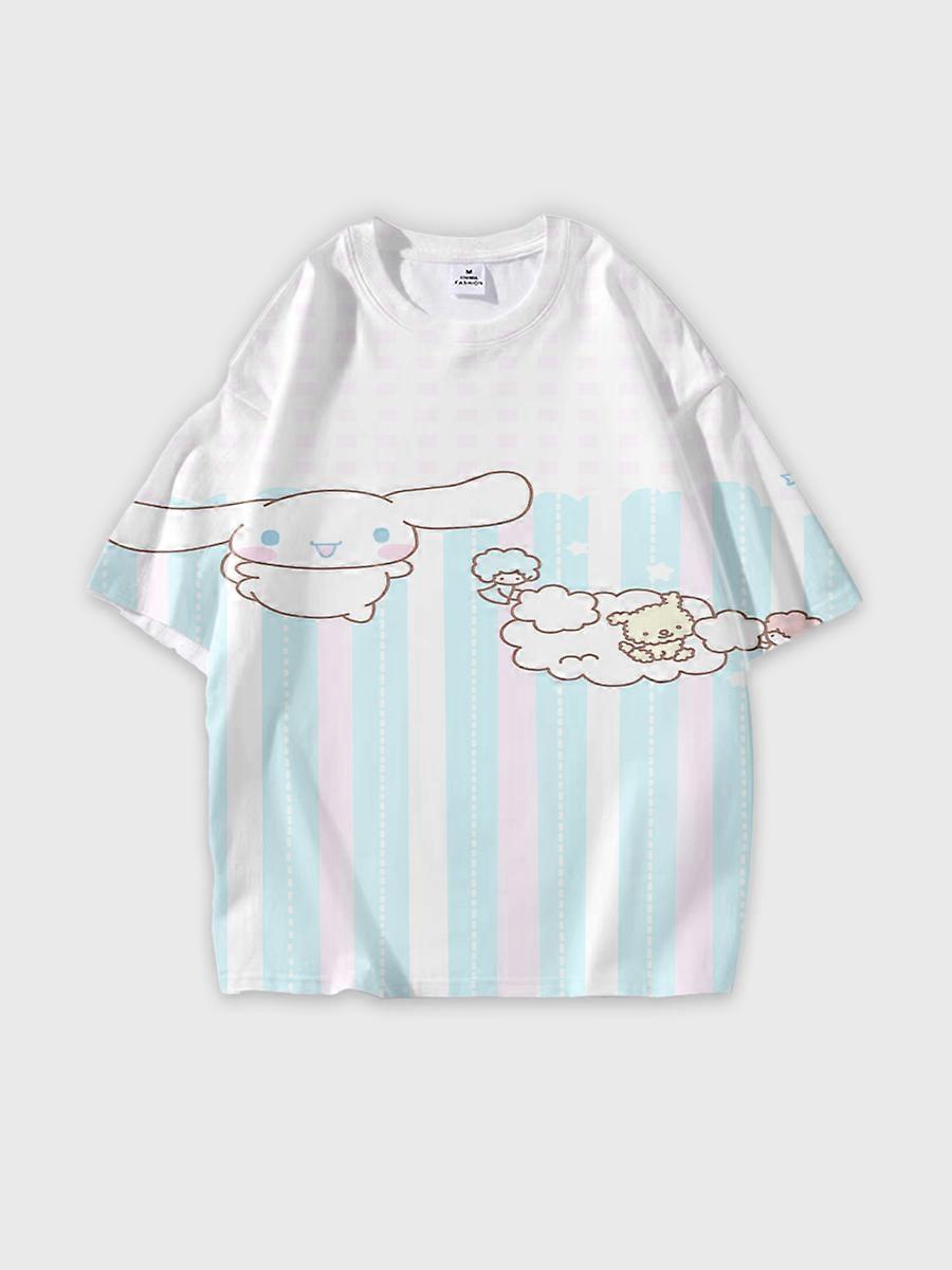 T-shirt short sleeve round neck summer casual loose JW1061