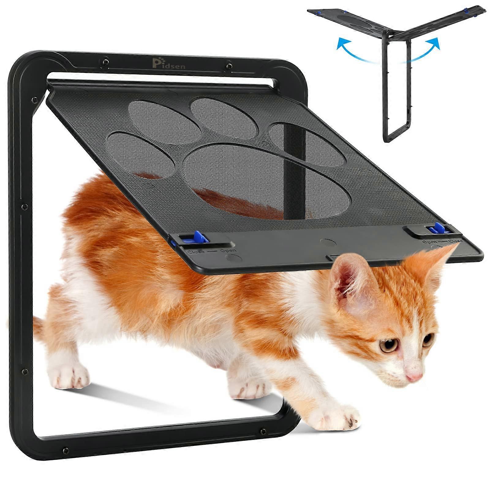 Dog Flap for Fly Screen, Balcony Door, Lockable, Breathable, 29 x 24 cm