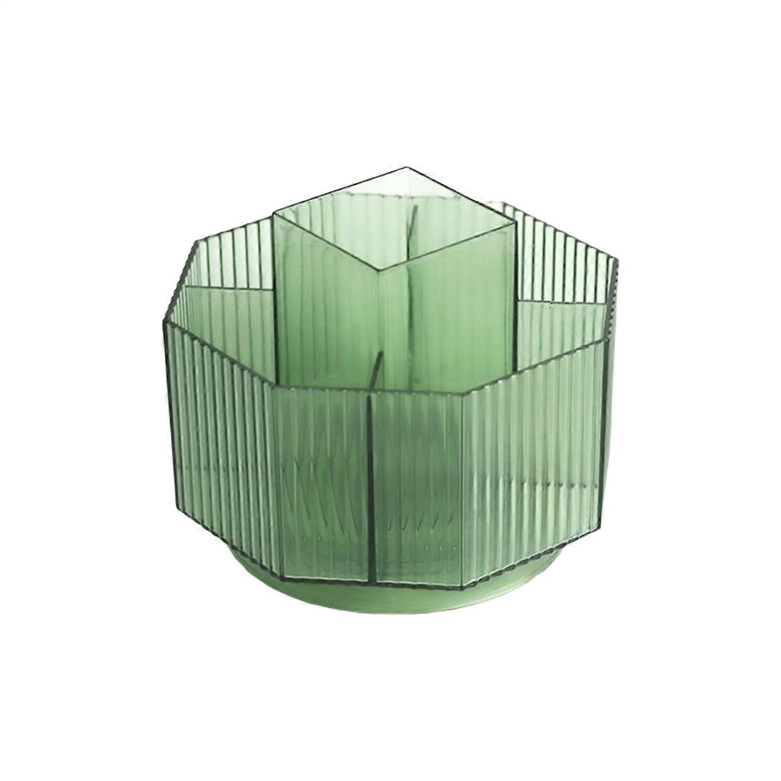 Rotating Pen Holder Desk Organizer with Multi-Compartment Design, 14.5x14.5x11 cm for Home, Dorm, and Classroom Use