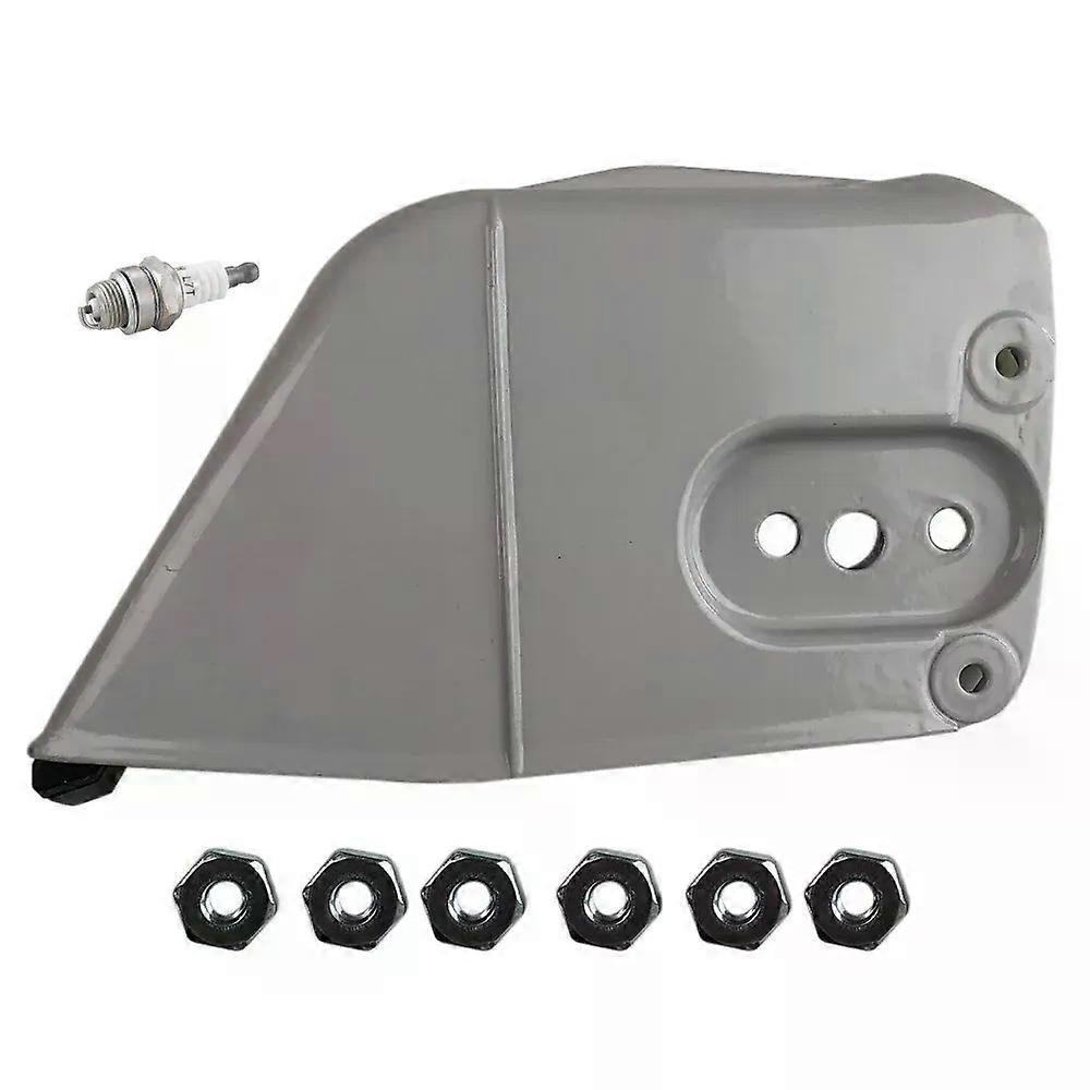 Chain Sprocket Cover with Bar Nuts Replace 11256401701 for Stihl MS381 MS382 024 026 028 034 036 038 044 046 064 066 MS260 MS660