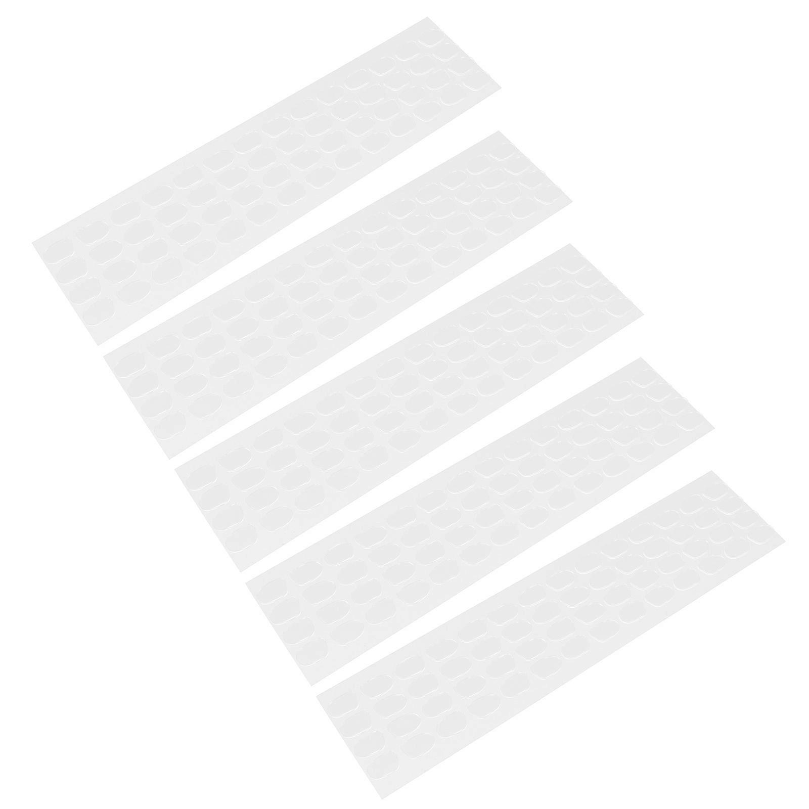 Double Sided Adhesive Tape   5 Sheets Transparent Dot Stickers for Crafts, DIY, Home Use   Strong Adhesion Invisible Bonding for Multiple Materials