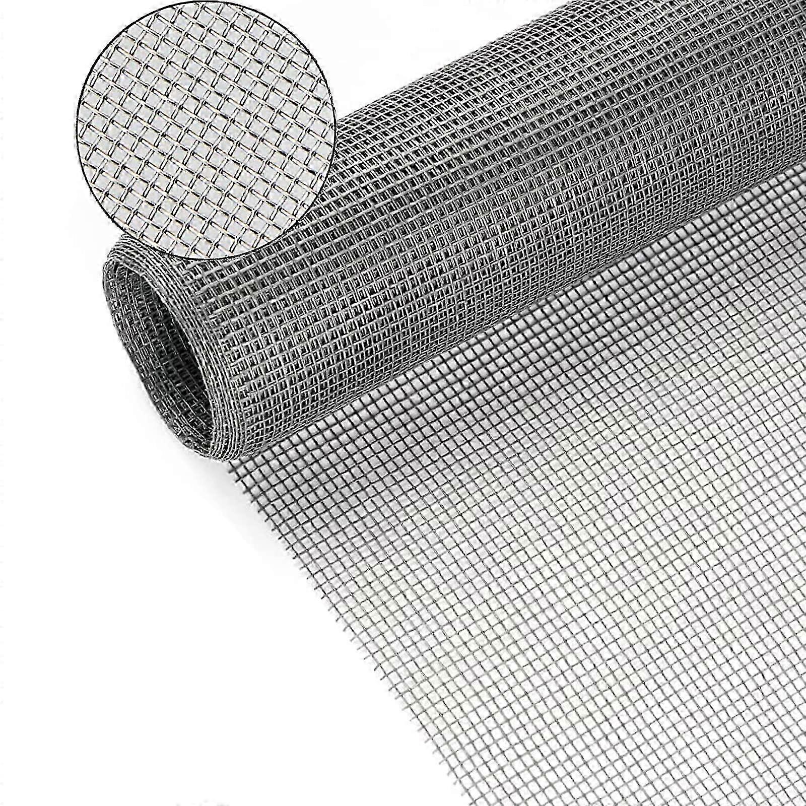 Window Screen Mesh,120cm x 250cm Durable Fiberglass Fly Screens for Windows and Doors Insect Mesh Replacement Fly Net hwy553