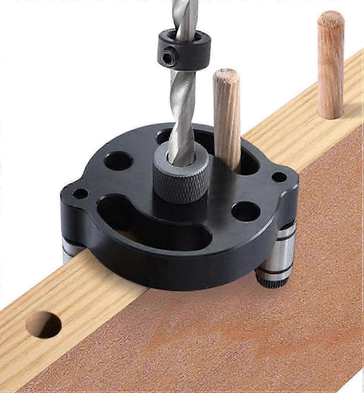 Durable and Rust-Resistant Aluminum Alloy Self Centering Straight Hole Puncher Set for Woodworking