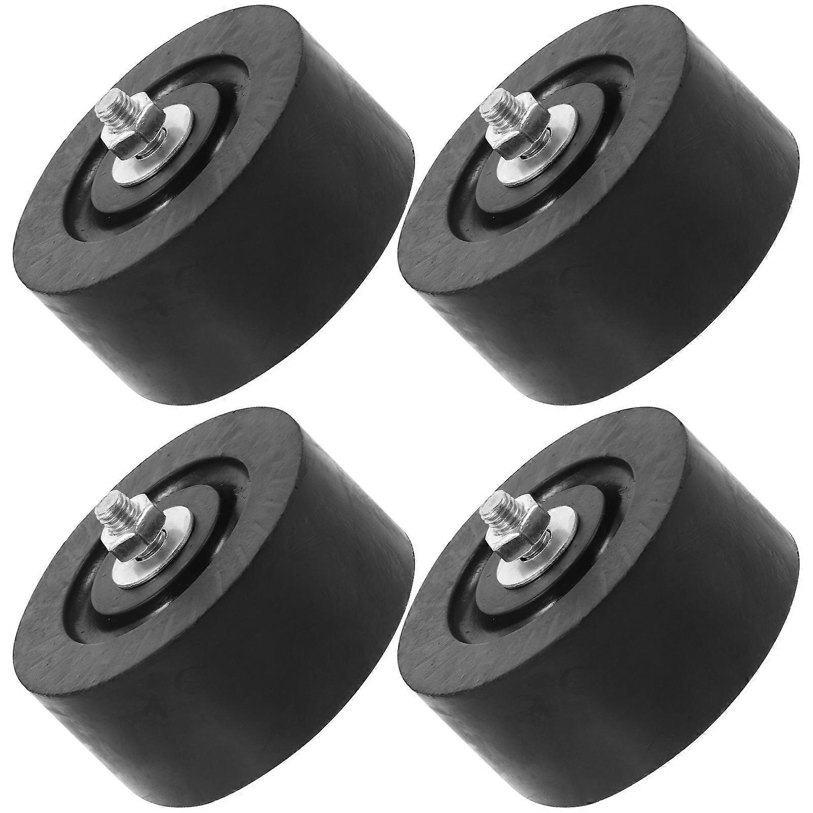 4pcs Anti-vibration Rubber Pads for Air Conditioning Black Color Fits Most Small Split AC Units