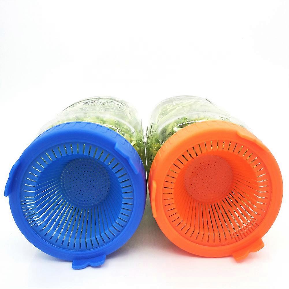 4 st. lättsköljbara och dränerade plastlock för grodlock med bred öppning