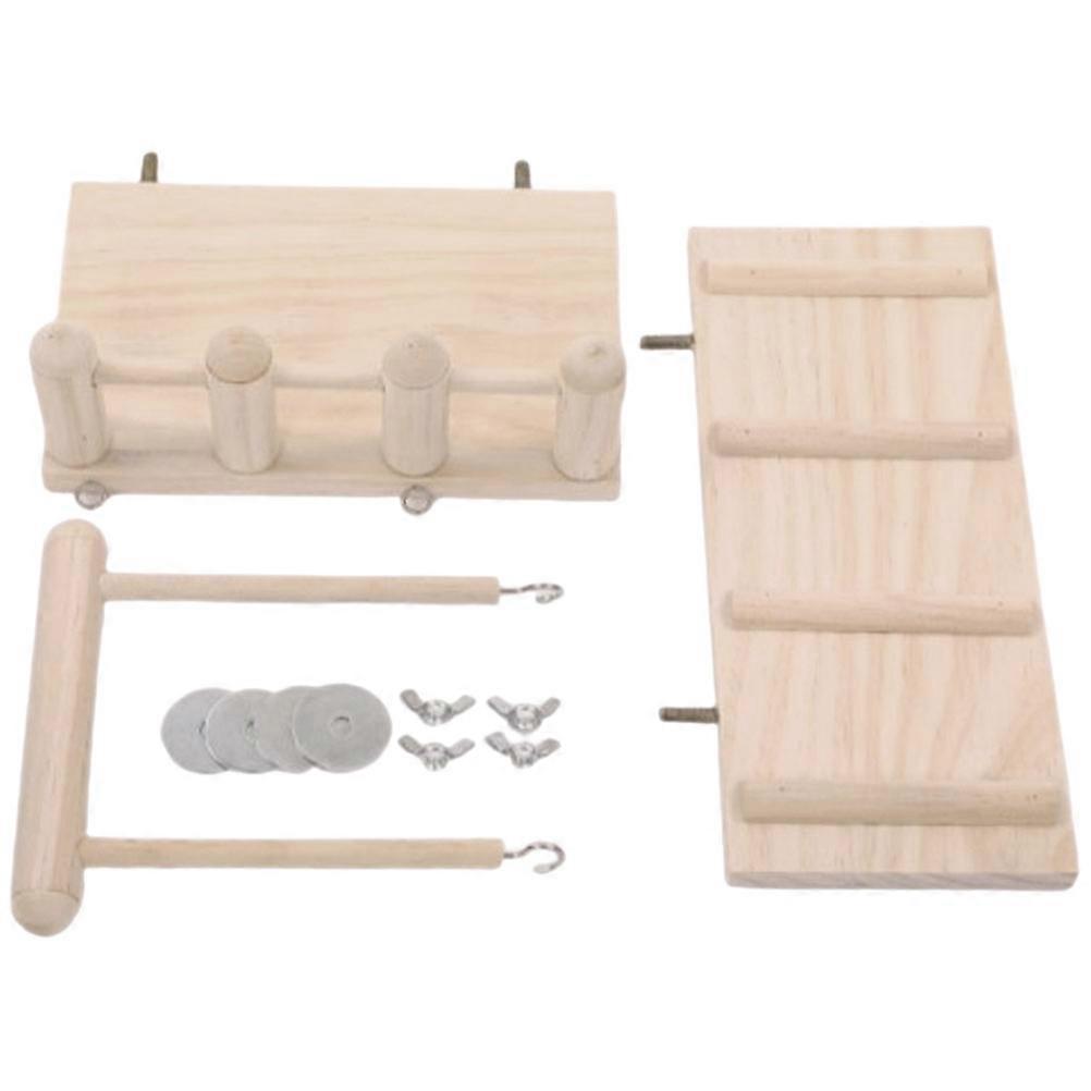 Hamster Platform with Ladder for Climbing Play – Easy Screw Mount Design for Hamsters, Mice, and Guinea Pigs
