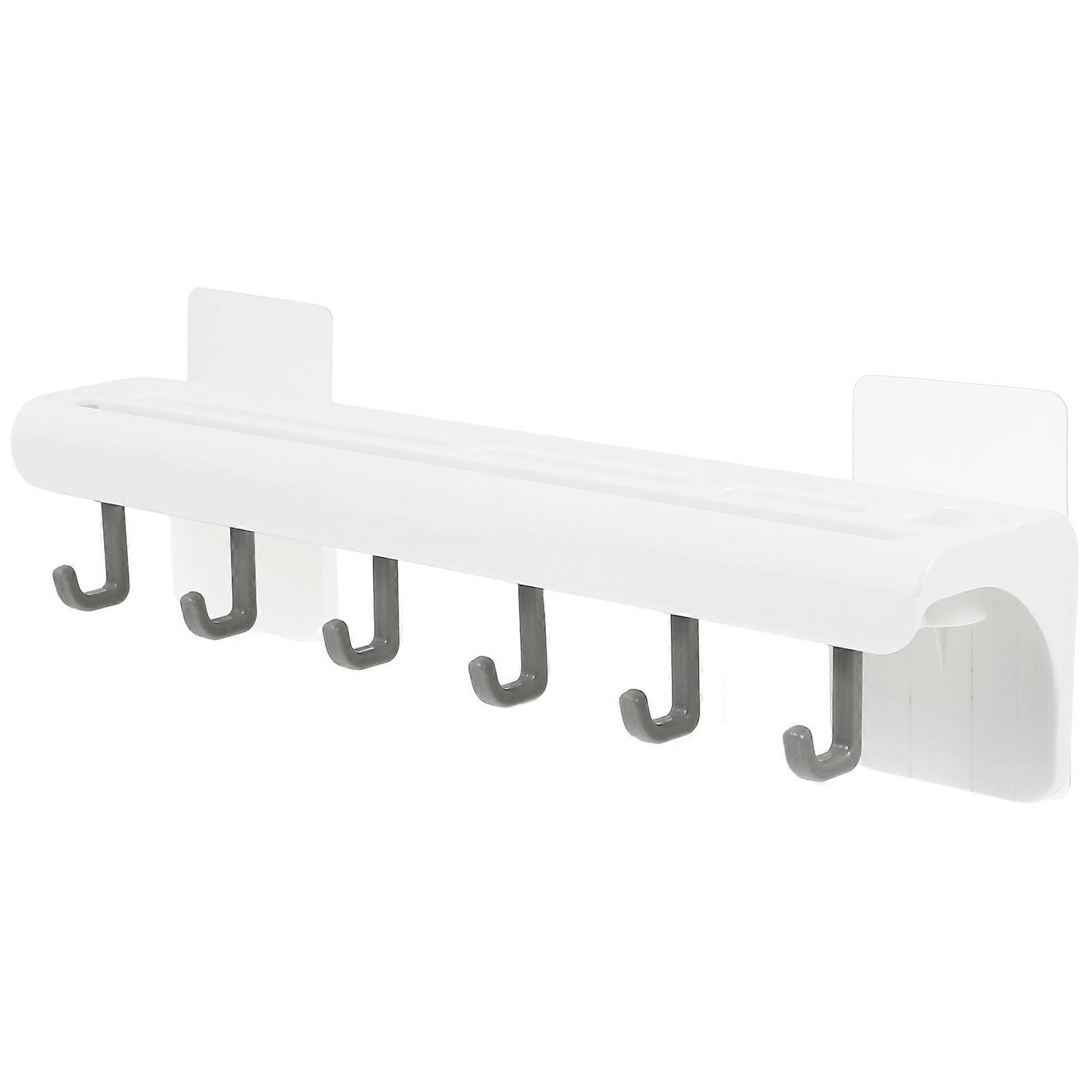 Kitchen Hooks for Utensils Wall Mounted Utensil Hanger Rectangular Shape Maximum Load 9kg 9.8×2.2×2.2in Tool Storage 1Pack