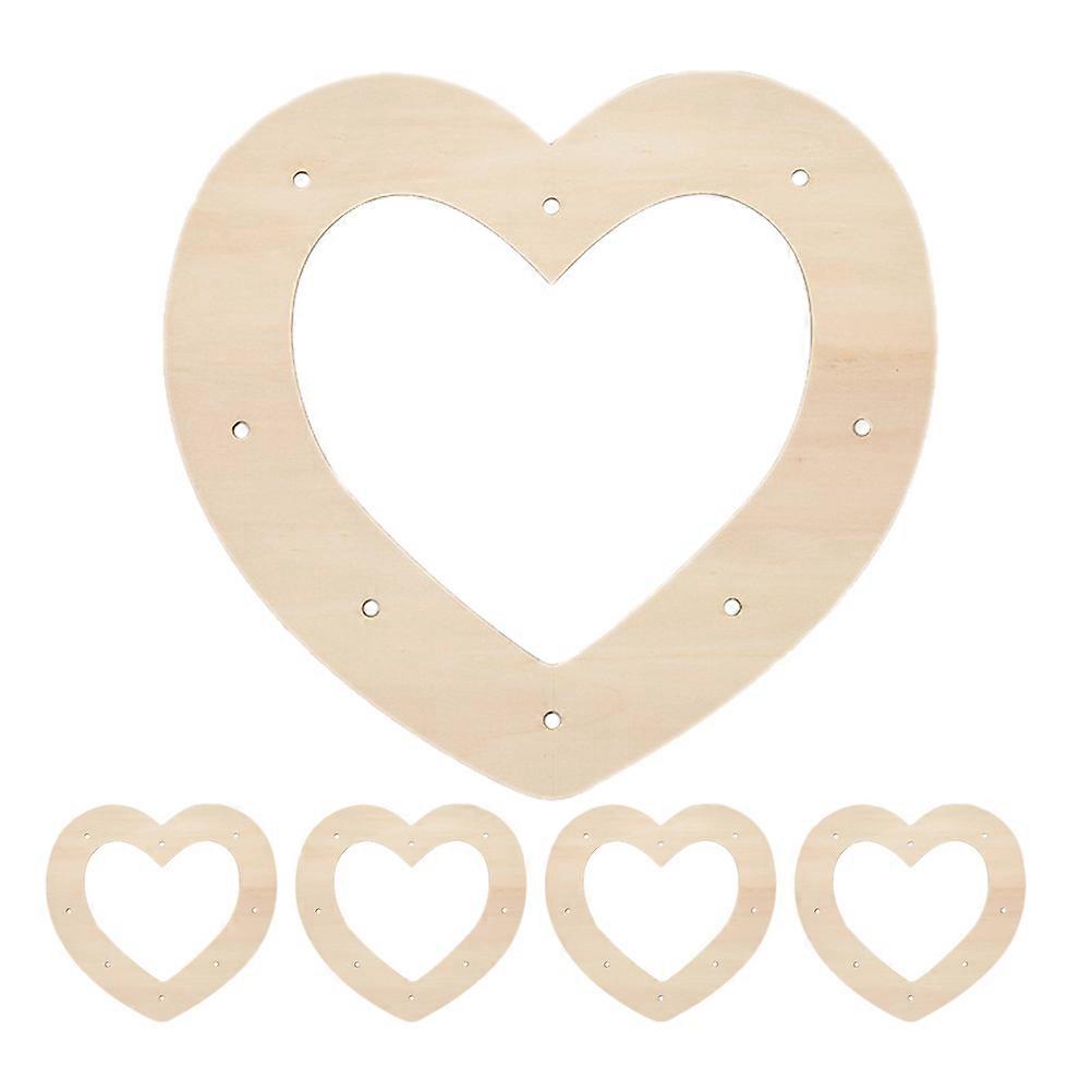 Beige Wooden Heart Wreath Frame for DIY Floral Crafts and Decorations Ideal for All Occasions Size 12 Inch