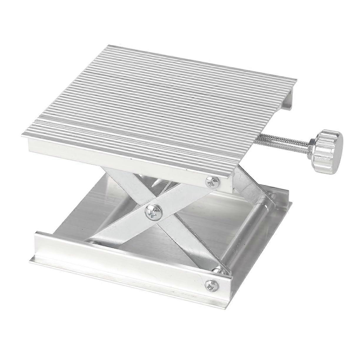 Aluminum Alloy Lifting Table 3.5x3.5 Inch Adjustable Height 0.79 to 3.35 Inch 11 lbs Support for Laser Level Lab Use