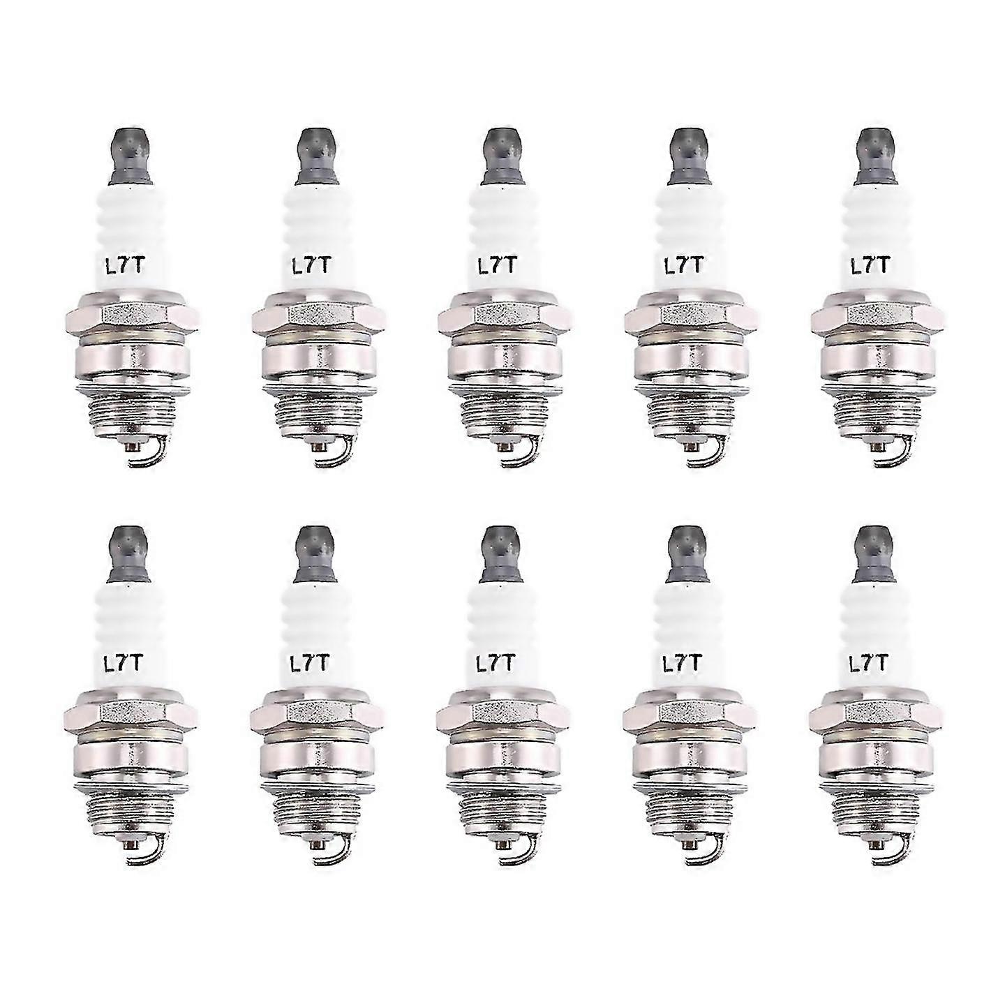 For 10pcs Mini Lawn Mower Sparkplug L7tc Br2lm 55mmx22mm