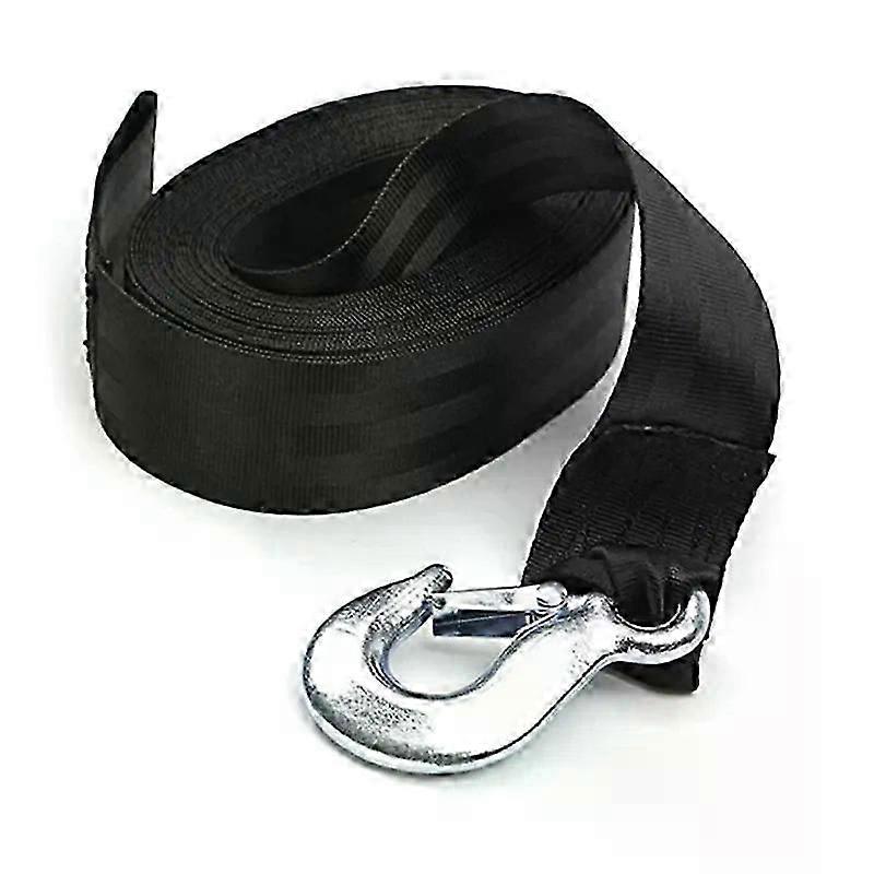 1 Pc Boat Goods Fixed Rope Emergency Safety Cord 4/6Meters Length Trailer Marine Winch Strap with Metal Buckle