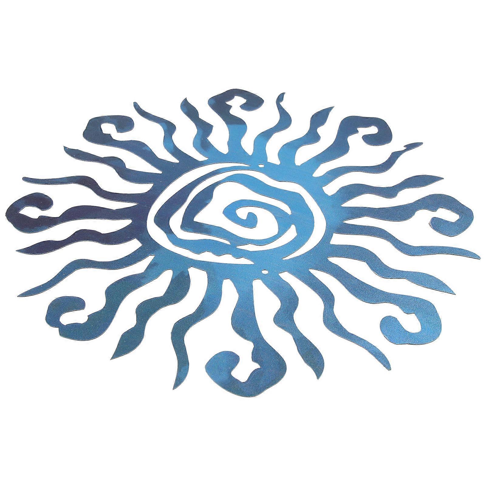 金属の壁の装飾太陽吊り下げペンダント現代的な家の屋外の庭27X27X0.1CM 1個