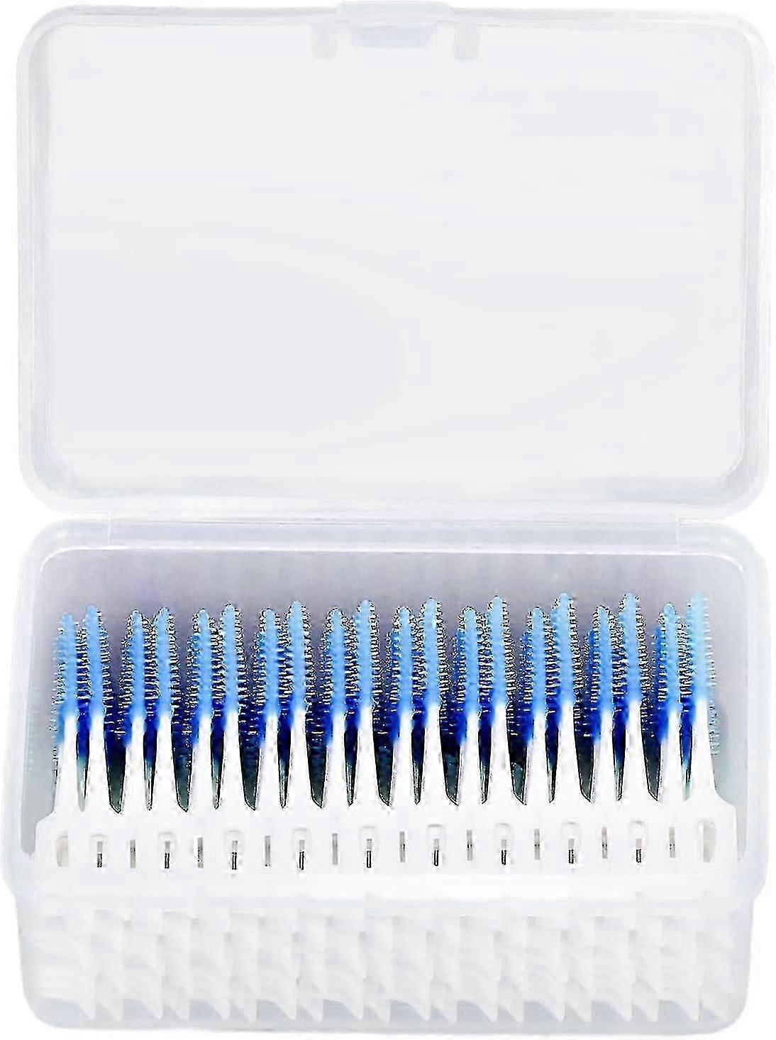Interdental Brushes,160pcs Disposable Toothpicks Cleaning Brush,soft Silicone