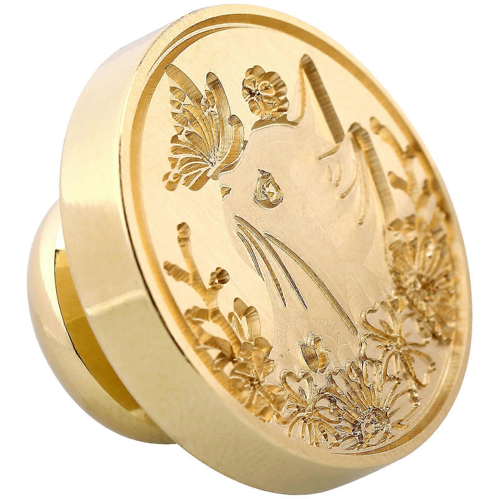 Retro Metal Wax Seal Stamp with Removable Copper Head – Elegant DIY Envelope Sealing Tool for Unique Letters, Cards & Packages – Perfect for Weddings