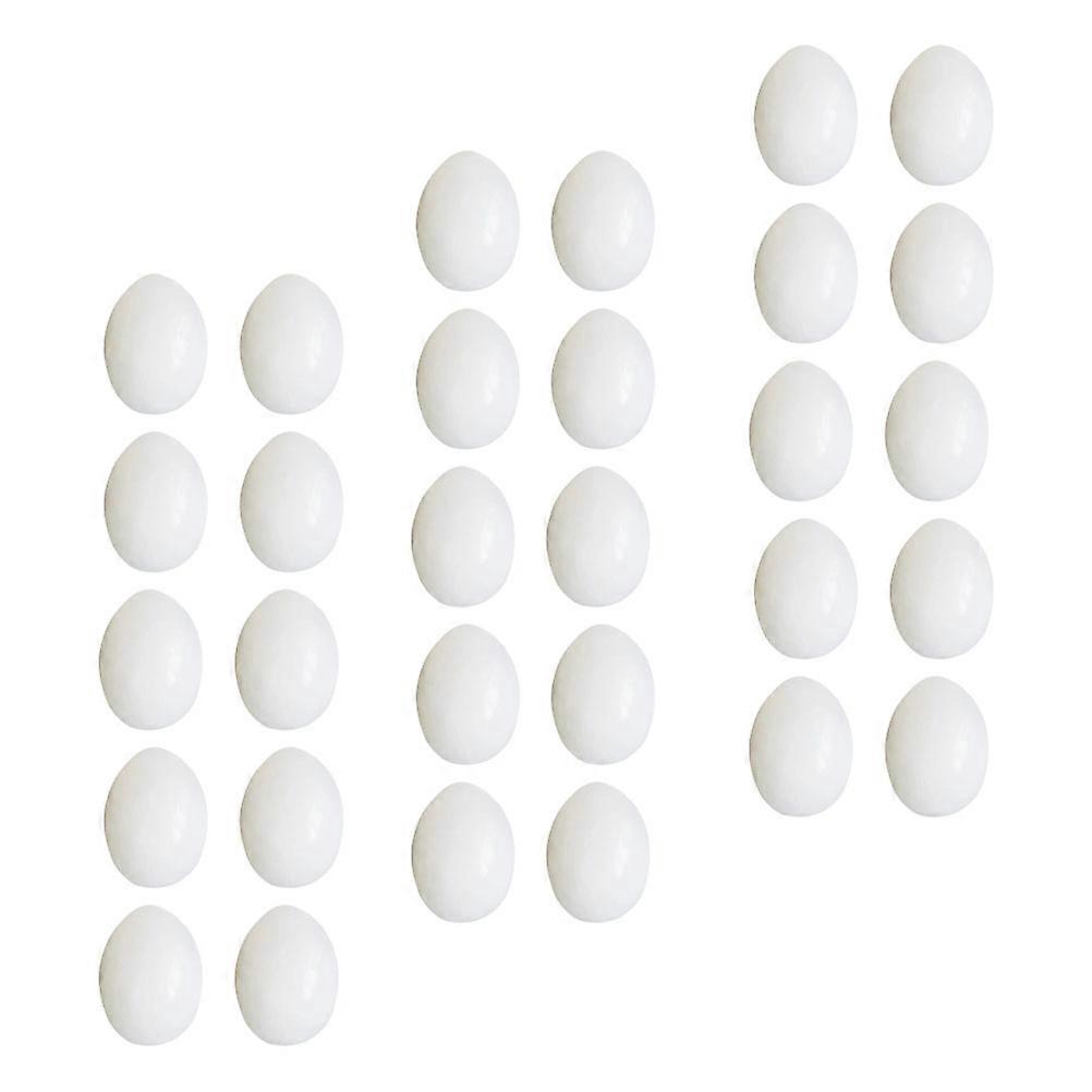 30pcs Artificial Pigeon Eggs Simulated Hatching Eggs for Bird Nesting Durable Solid Fake Eggs for Pigeon Care Decoration Realistic Craftsmanship for