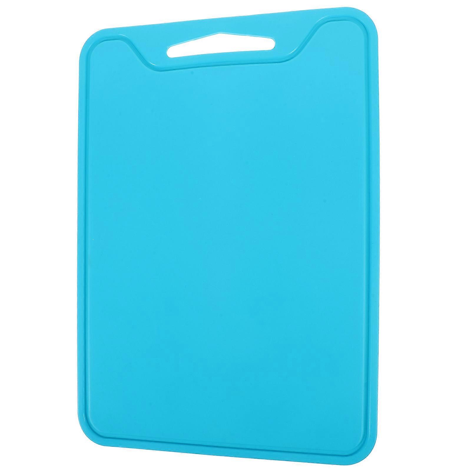 Blue Silicone Cutting Board for Home Use Safe Lightweight Anti Slip Double Sided 1 Piece