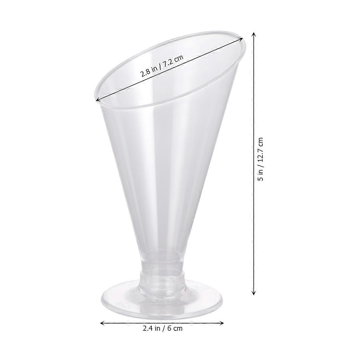 Dessert Cups for Party Use Ideal for Ice Cream Jelly or Pudding Made of 10 Pieces 160ML