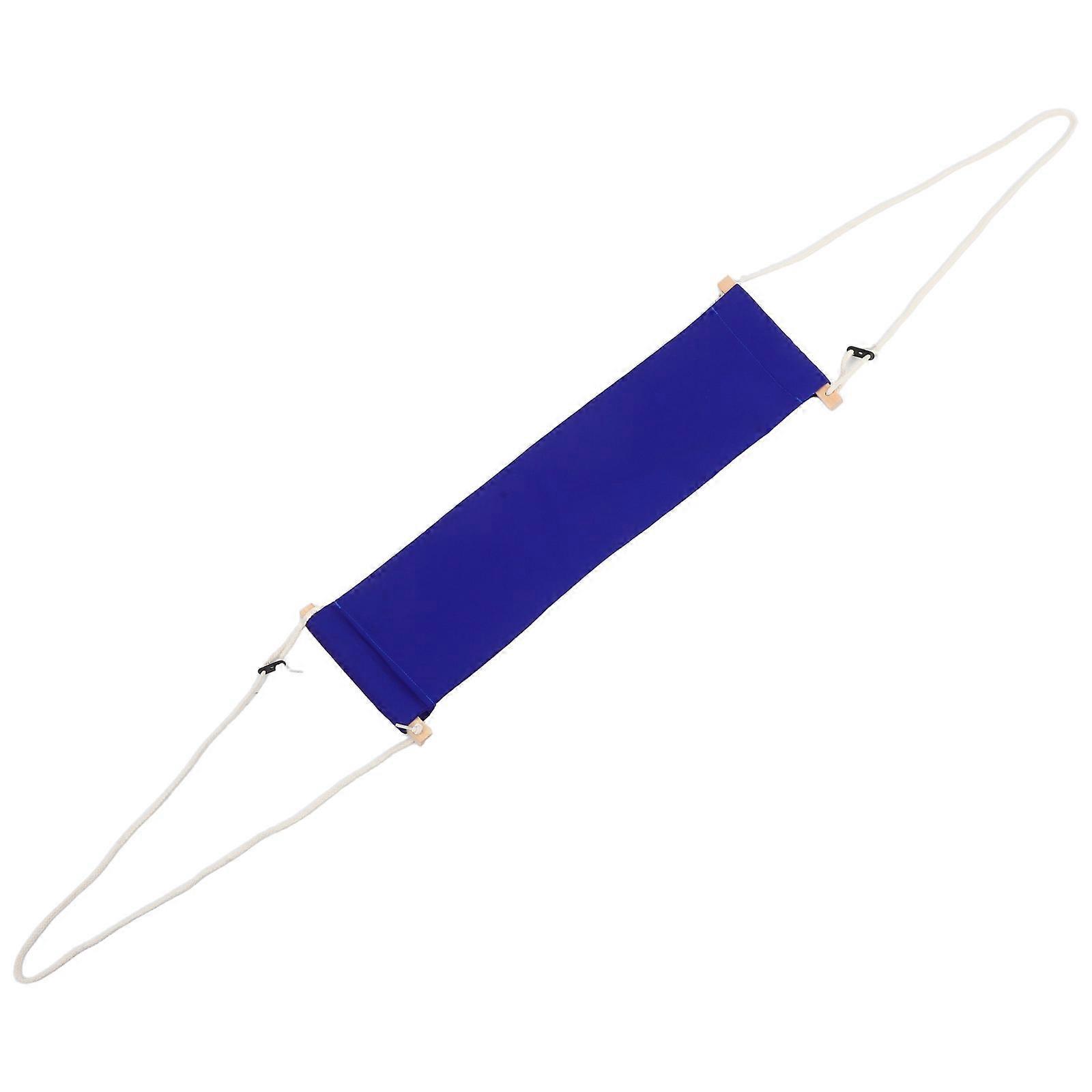 Foot Hammock for Desk Umbrella Holder Simple Design Polyester-mixed Cotton Cloth Dark Blue 65x19x2cm Lightweight 1Set